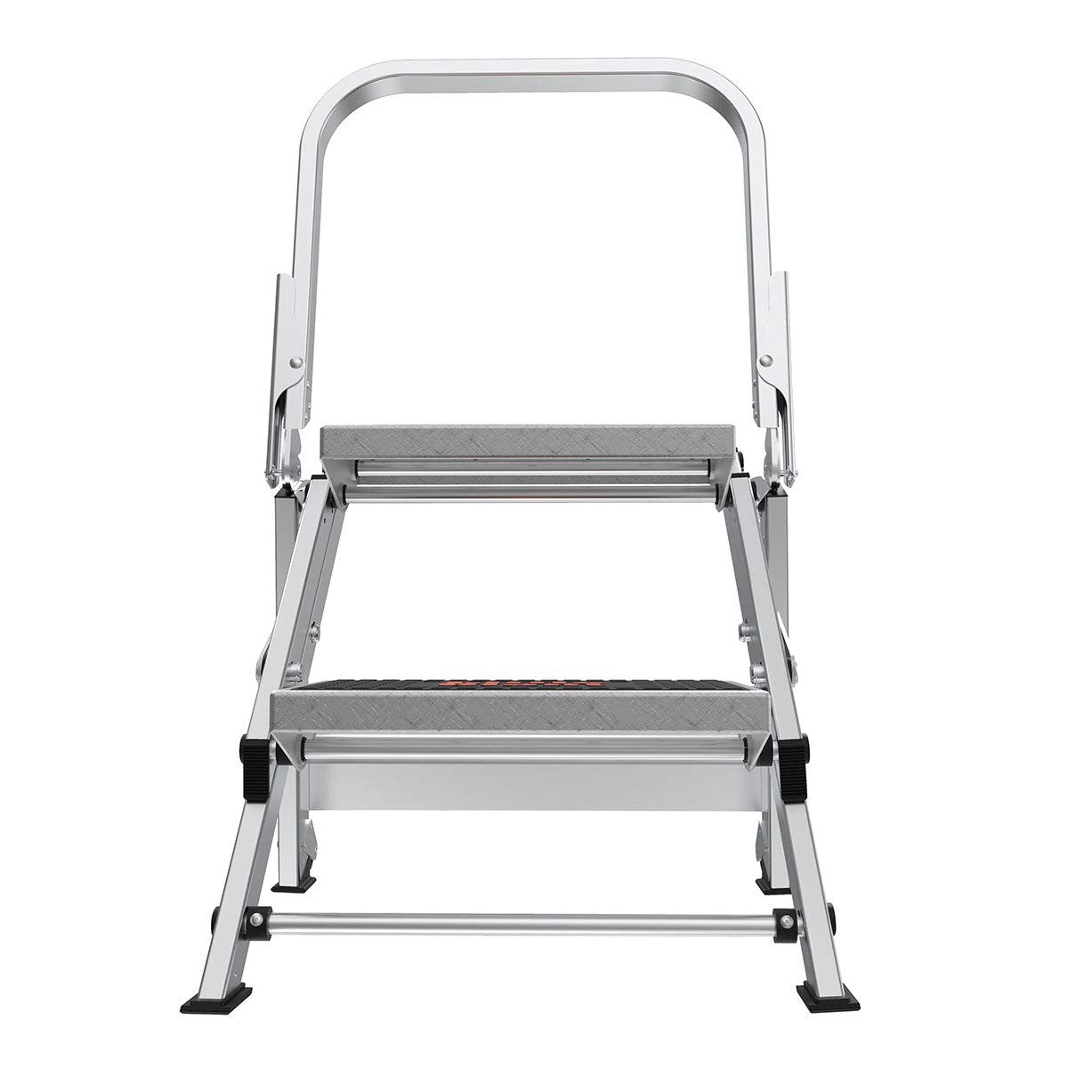 Little Giant Safety Step 2-Step aluminum step stool, 2-foot Type 1A lightweight ladder for household or workspace use