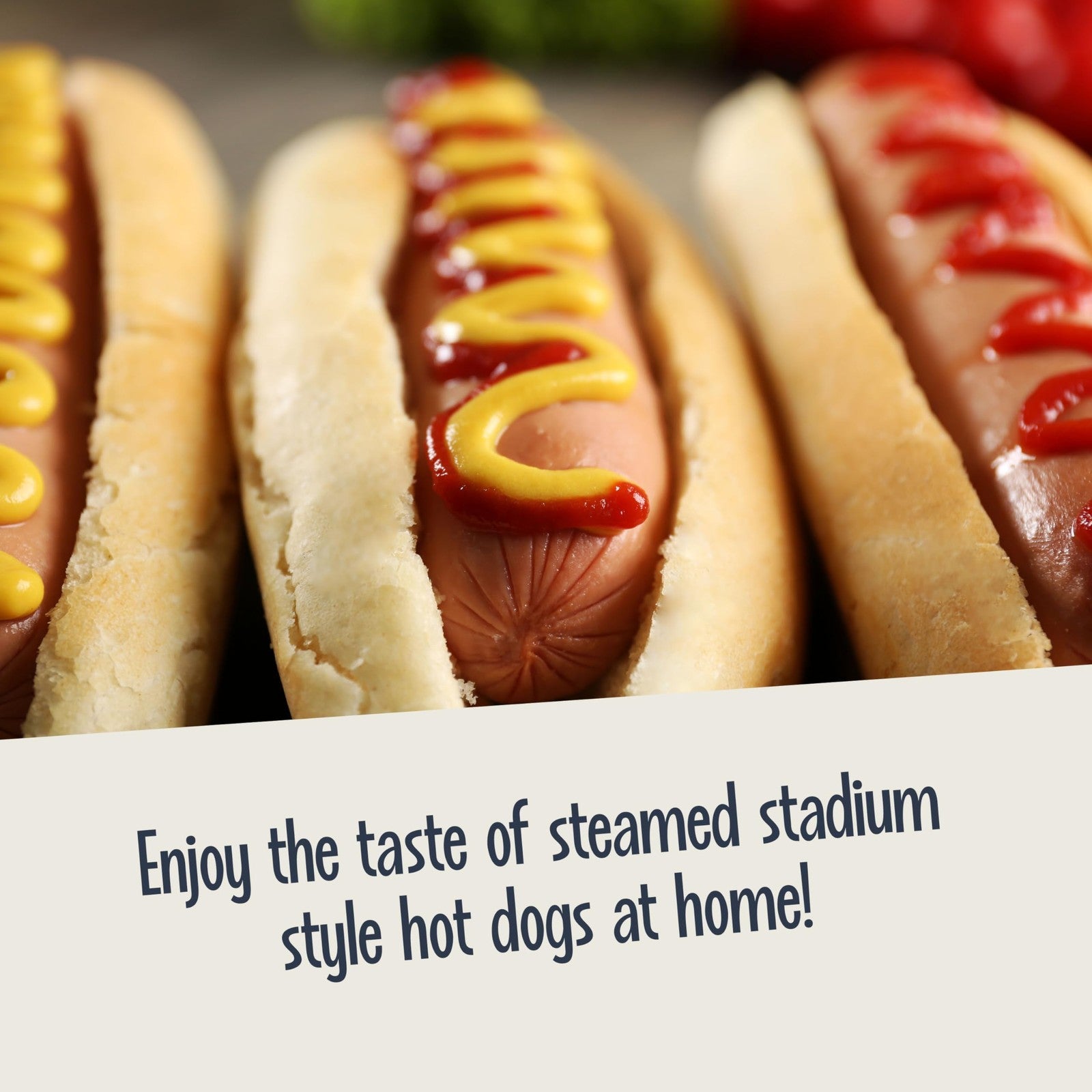 Nostalgia extra large diner-style hot dog steamer with capacity for 20 hot dogs and 6 buns, stainless steel finish