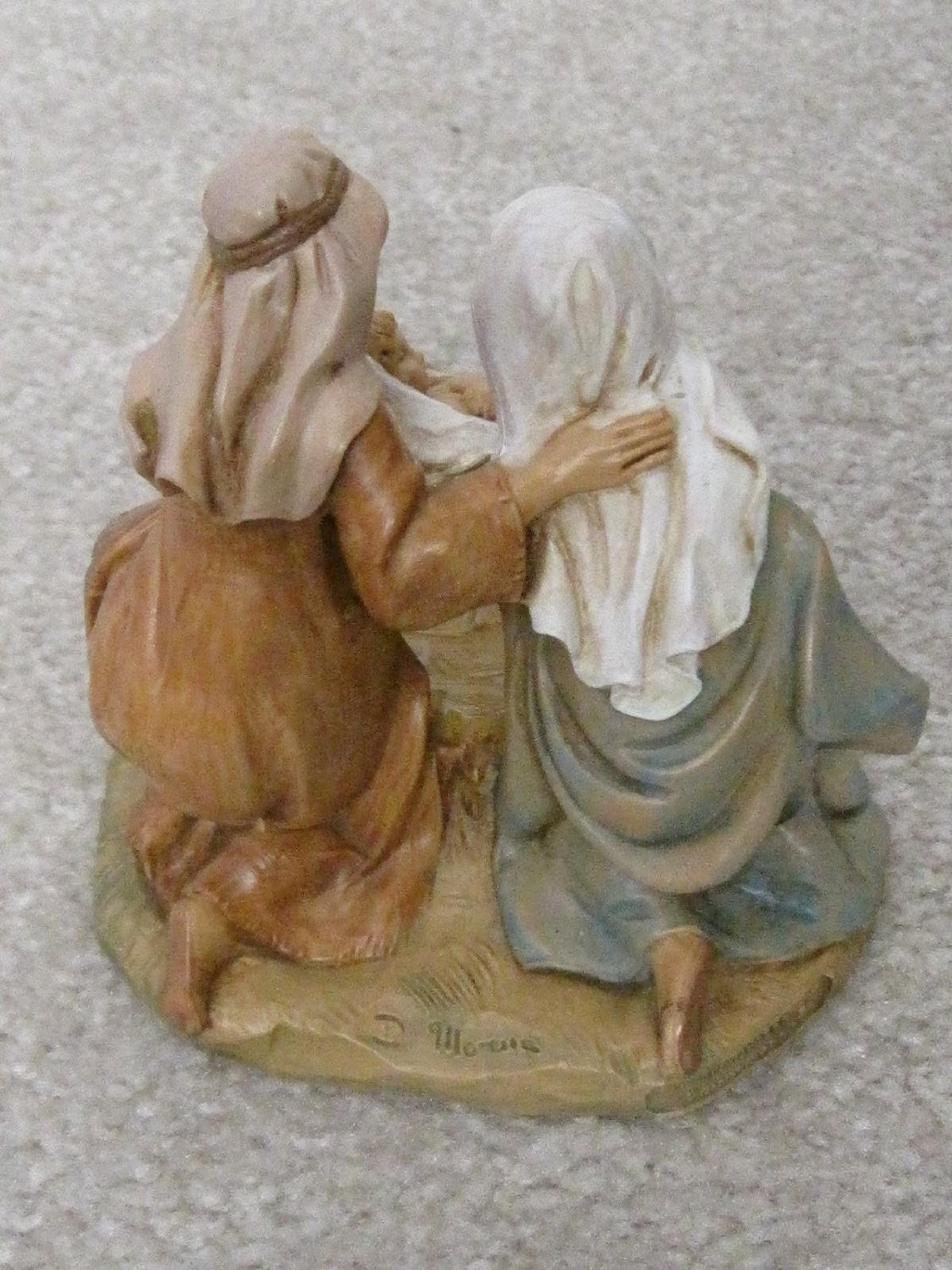 Fontanini Holy Family collection nativity scene with figurines of Mary, Joseph, and baby Jesus in a 5-inch size.