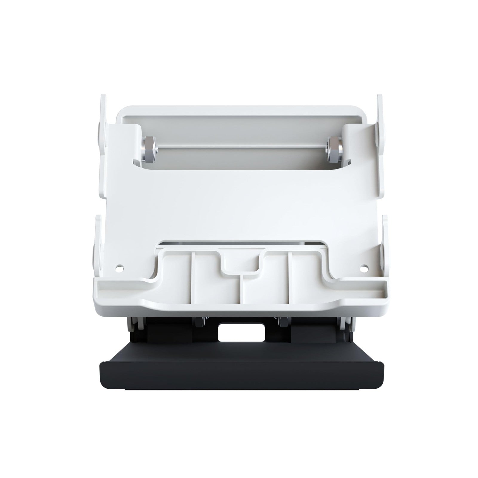 Sanus Made for Amazon Tilt Stand for Echo Hub, adjustable black stand with sleek design, supporting Echo Hub for optimal viewing.