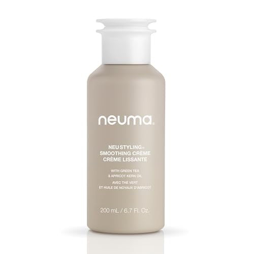 Neuma Neu Styling Smoothing Crème 6.7oz anti-frizz hair cream and styling lotion in a jar with a pump dispenser