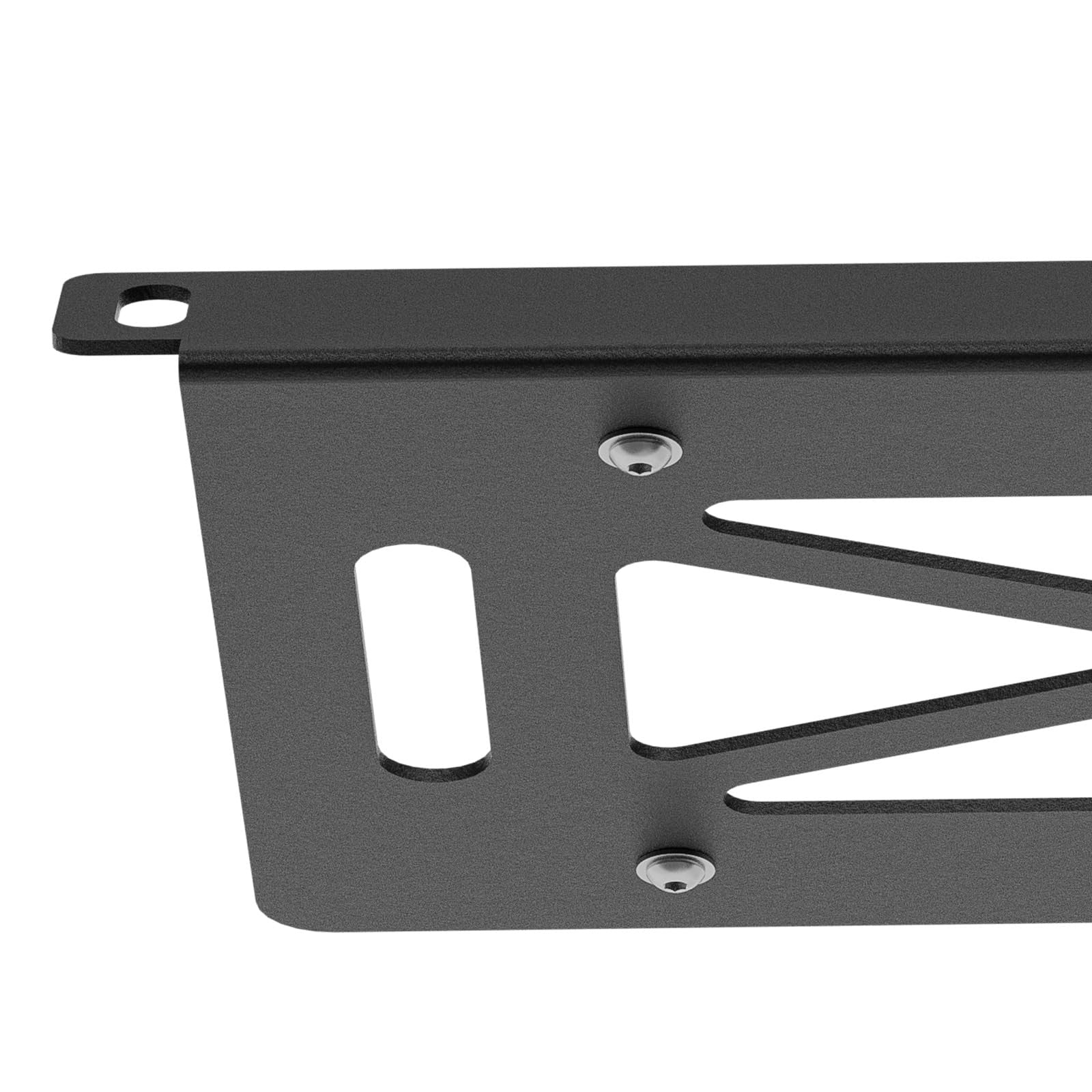 YZONA front license plate frame for 2021-2026 Ford models, durable metal design with sleek finish, fits standard license plates.