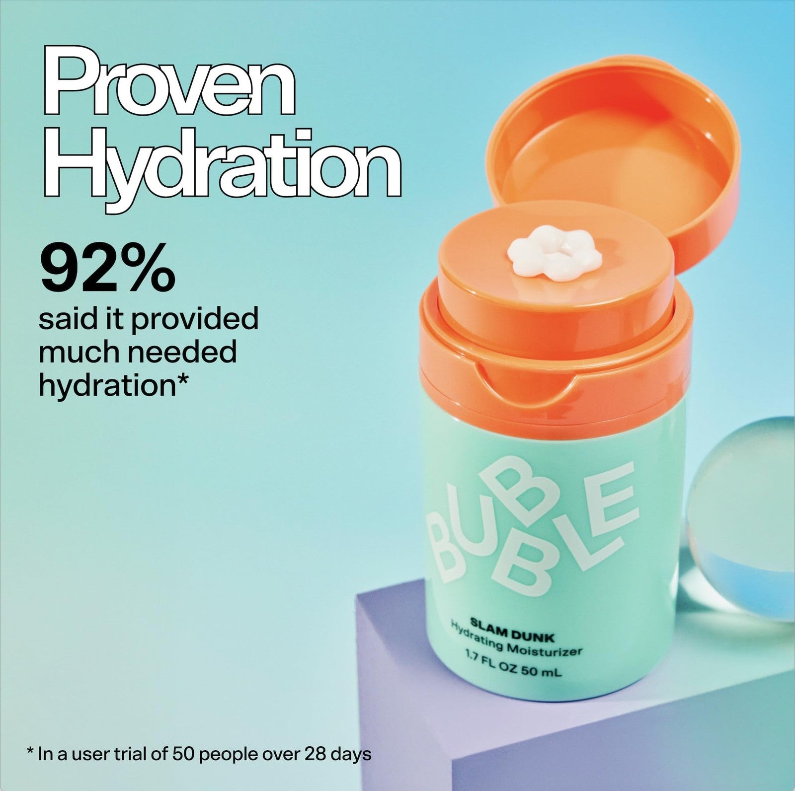 Bubble Skincare Drink Up Duo dewy skin care set with travel-sized bottles featuring hydrating formulas and sleek packaging.