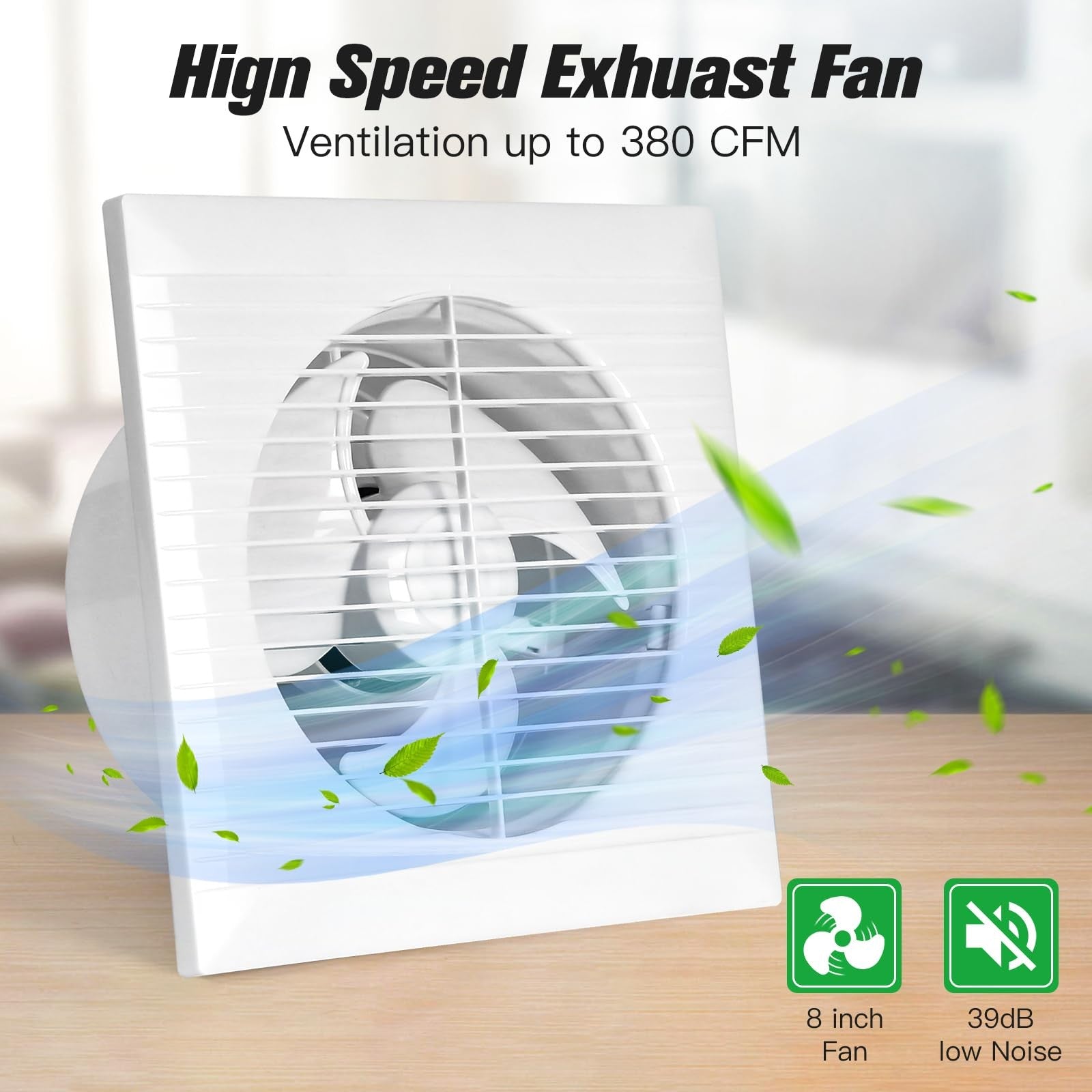 Blessny solar powered exhaust fan with 25W solar panel and 8-inch ventilation vent for efficient airflow and ventilation.