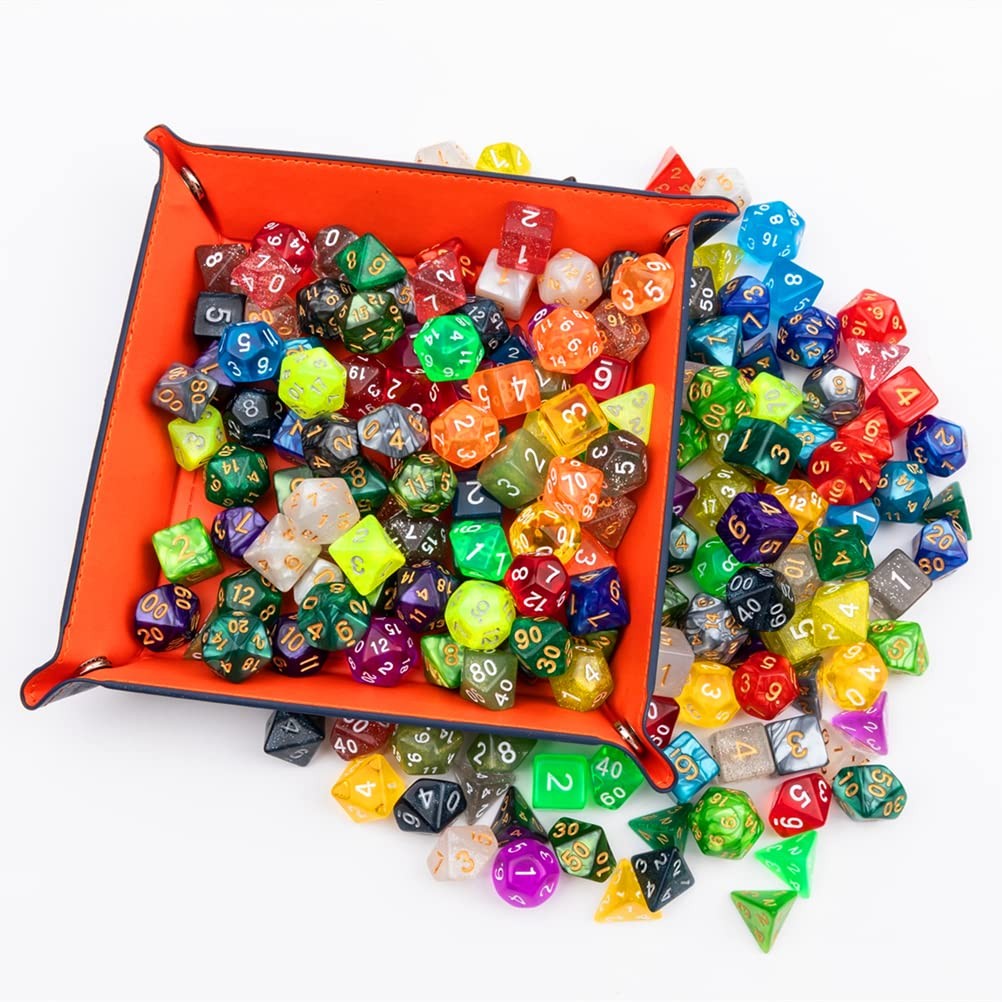 Toyful 25-piece D&D polyhedral dice set with colorful, numbered gaming dice for tabletop role-playing games like Dungeons and Dragons.