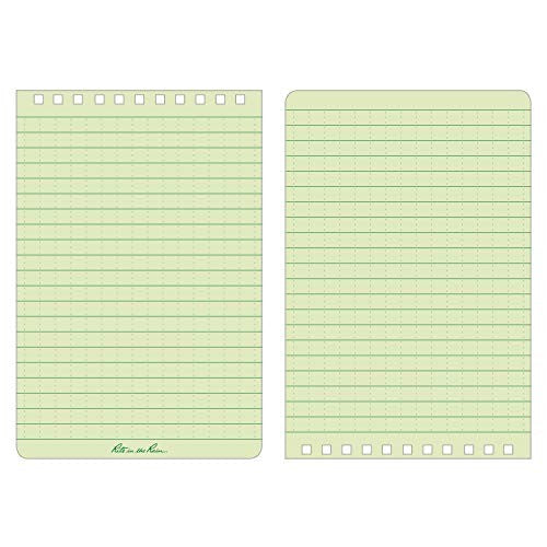 Rite in the Rain weatherproof spiral notebook kit with tan CORDURA cover and green 4x6 pages, durable for outdoor use