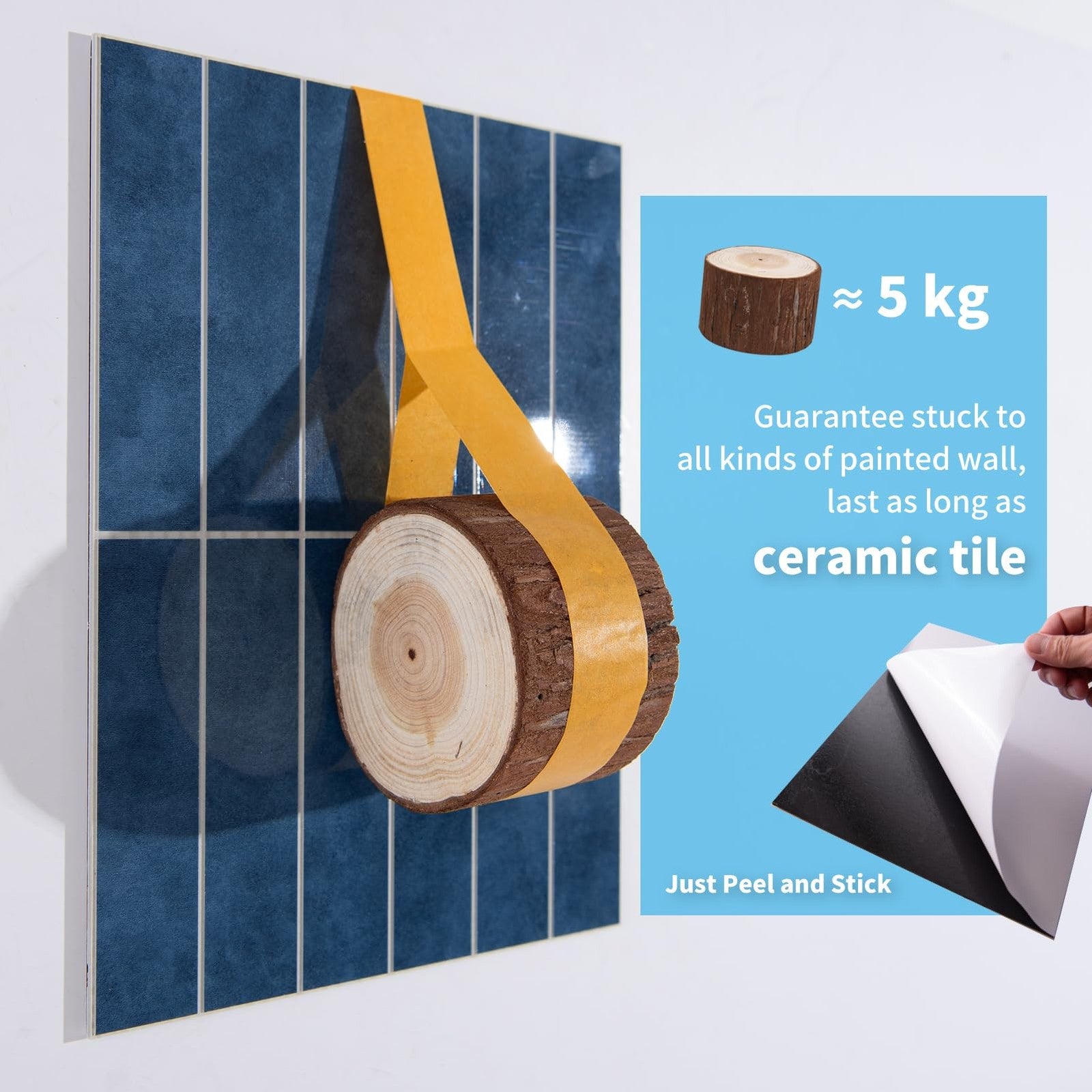 Art3d faux marble peel and stick backsplash tiles, 10 sheets for kitchen or bathroom wall decoration, realistic marble design