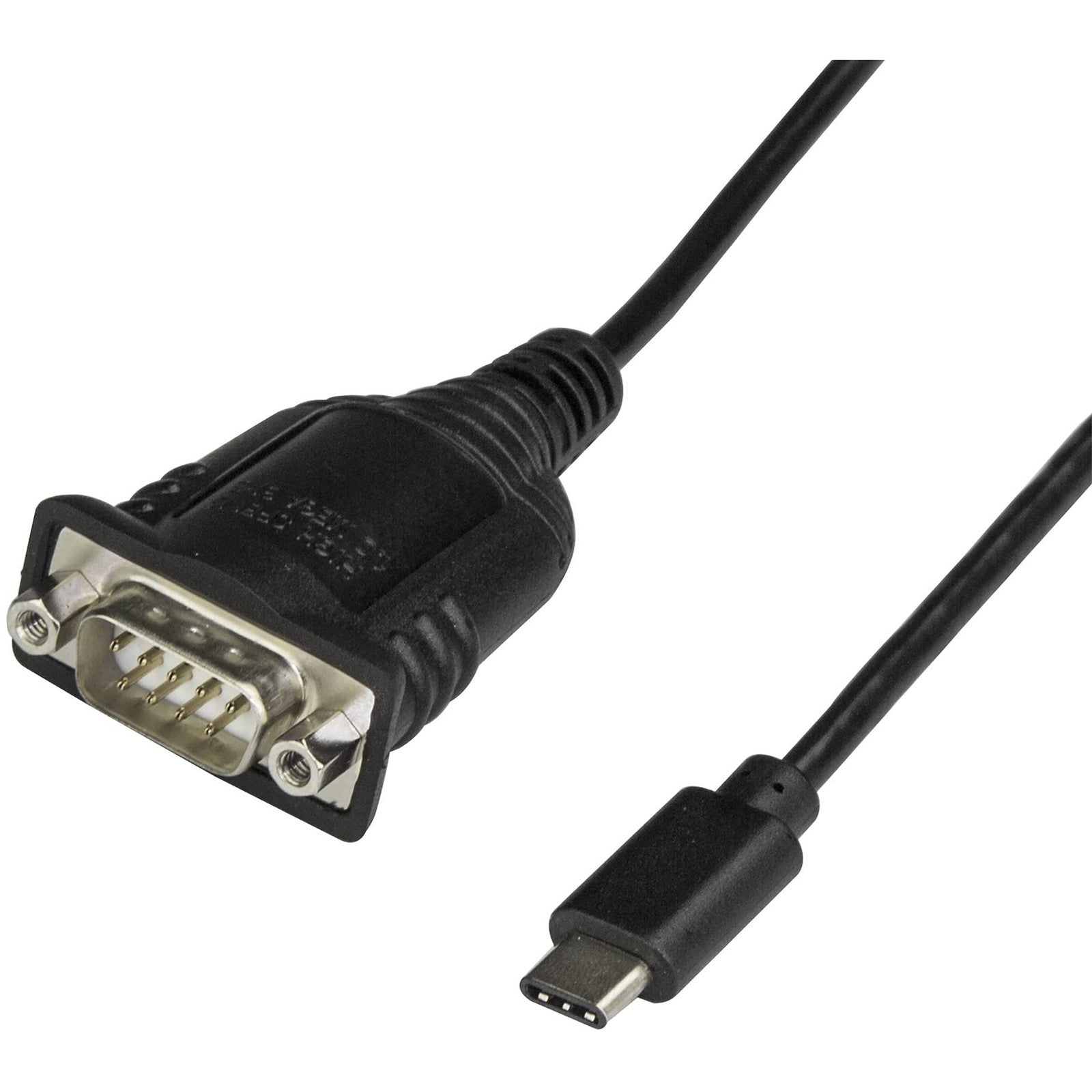 StarTech USB C to Serial Adapter Cable 16-inch with USB Type C to RS232 (DB9) connector for easy device connection.