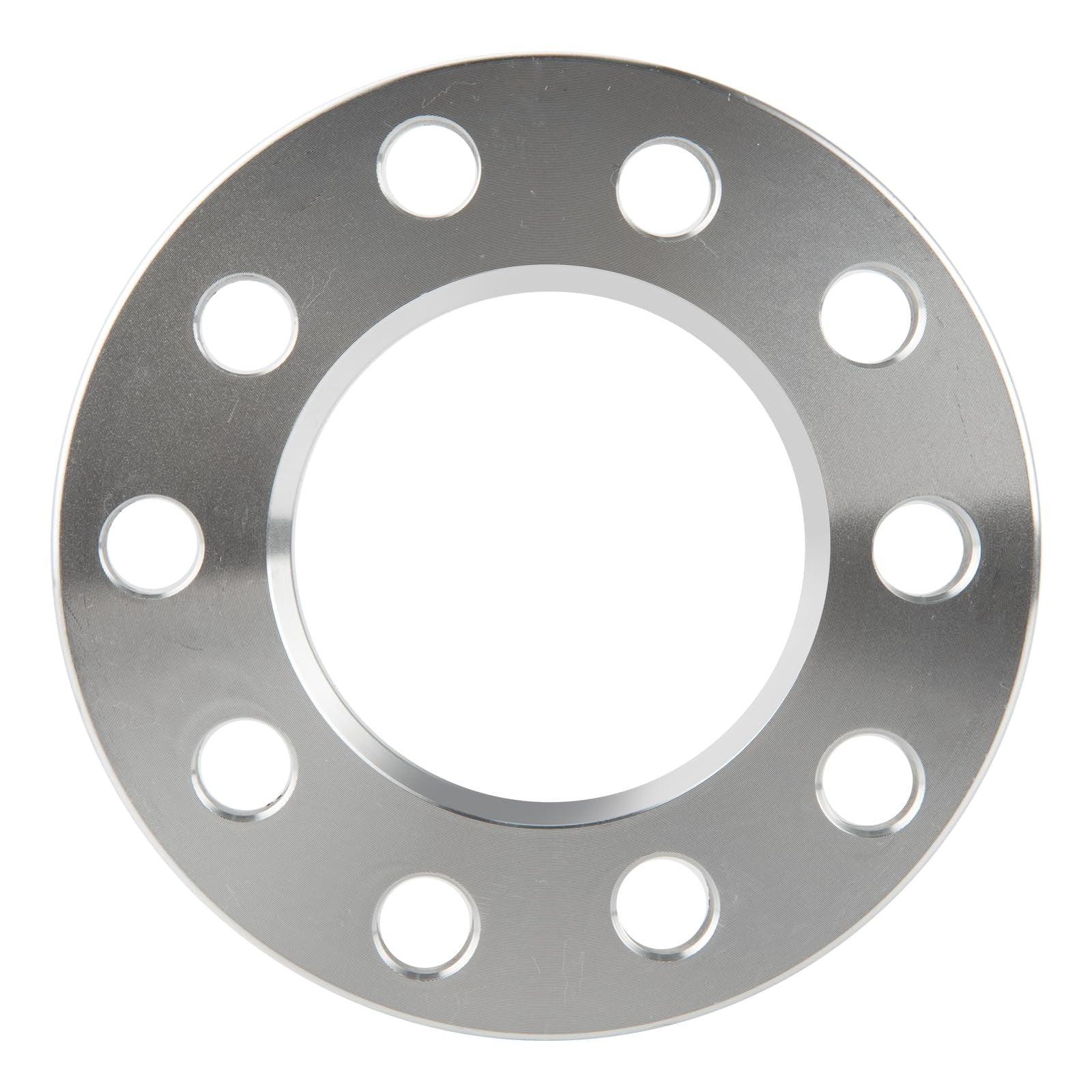 KAX 5x4.5 or 5x4.75 wheel spacers, 1/2 inch thick, for Elantra and CX-5, with 5 lug centric design, visible mounted on vehicle wheel