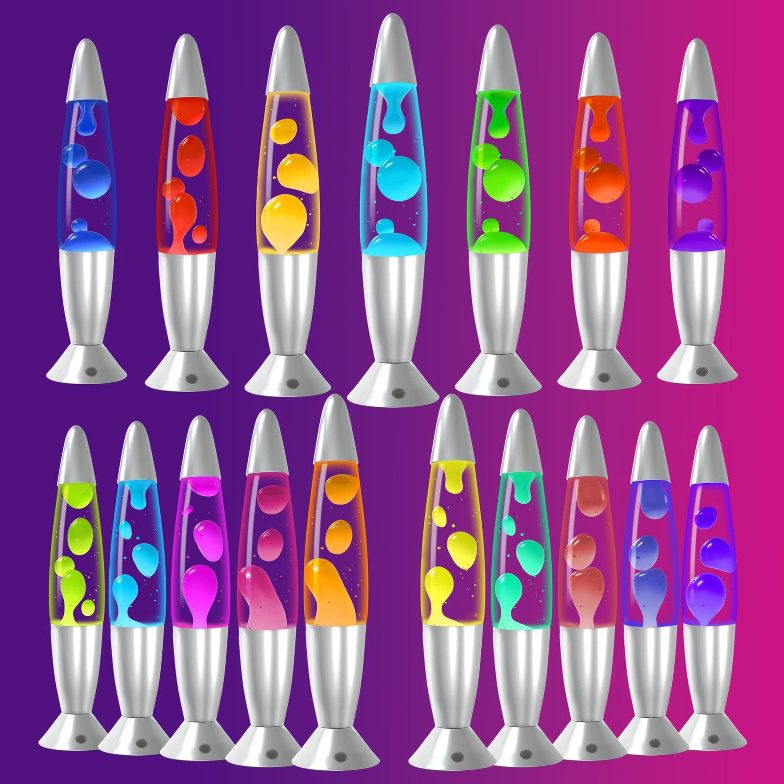 JAMBO 17-color changing LED motion lamp with remote control, 13-inch LED light ideal for kids and teens, features vibrant lighting effects.