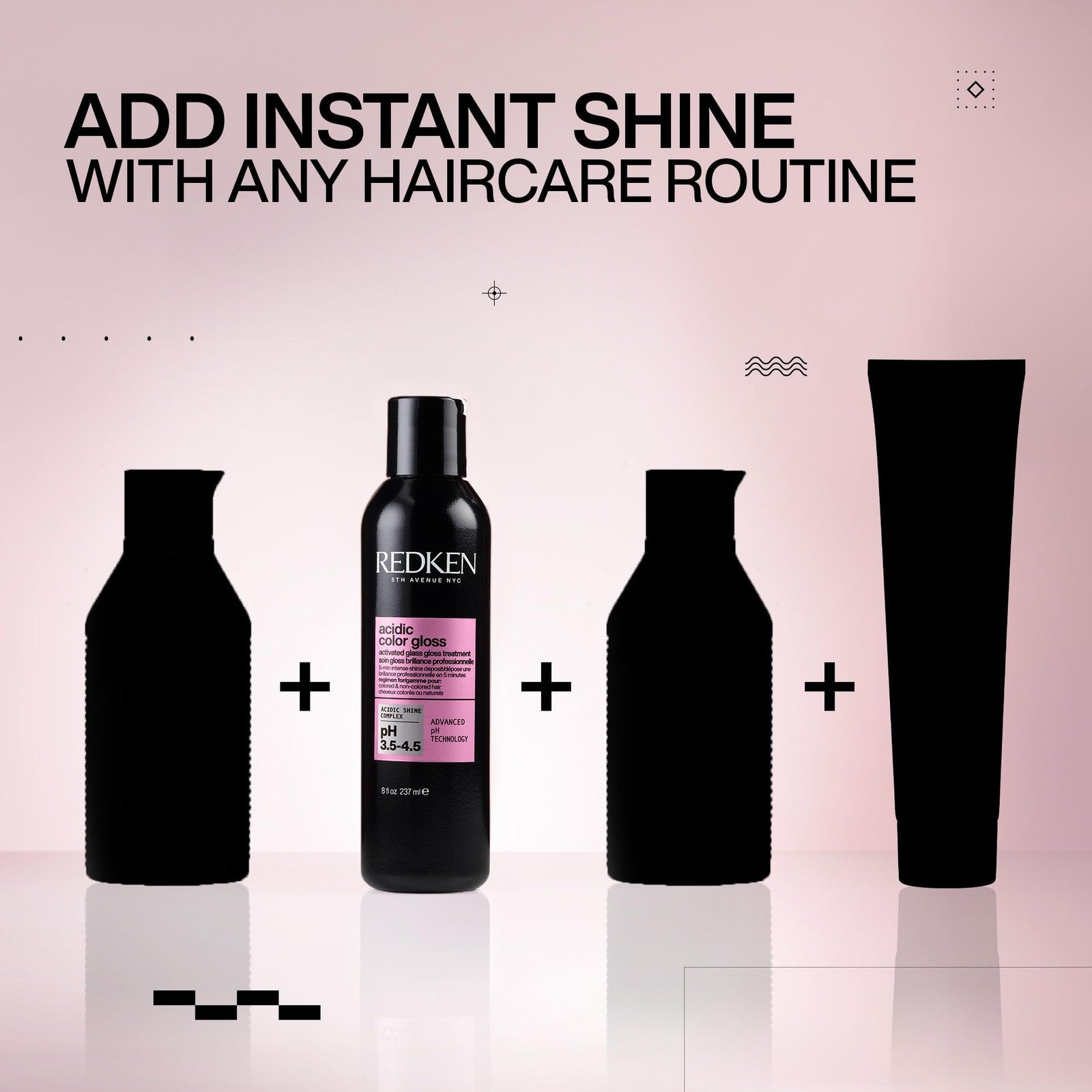 Redken Acidic Color Gloss treatment for color-treated hair in a glass jar, showcasing the glossy hair care product.