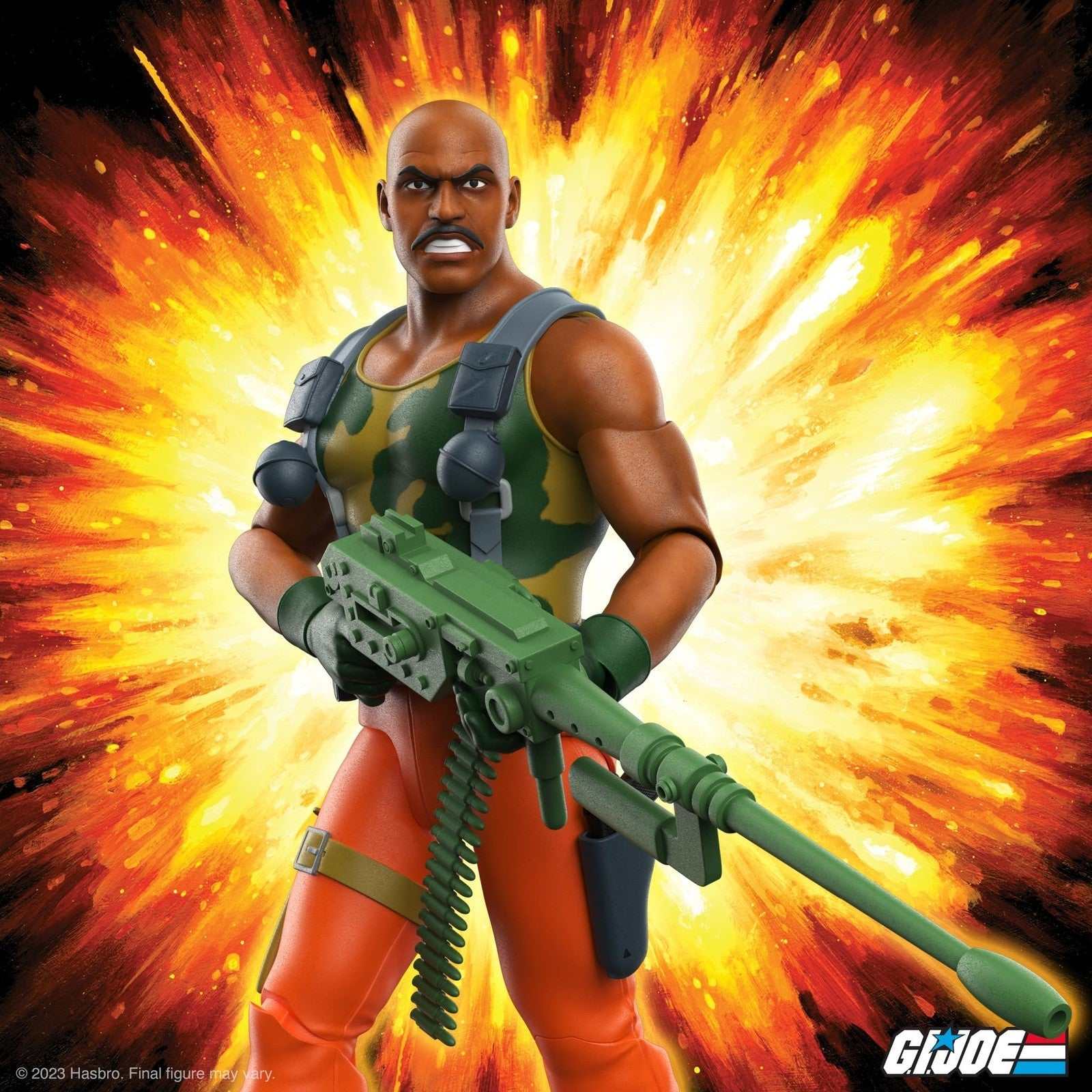 Super7 Ultimates G.I. Joe Roadblock 7 inch action figure with accessories and detailed sculpting