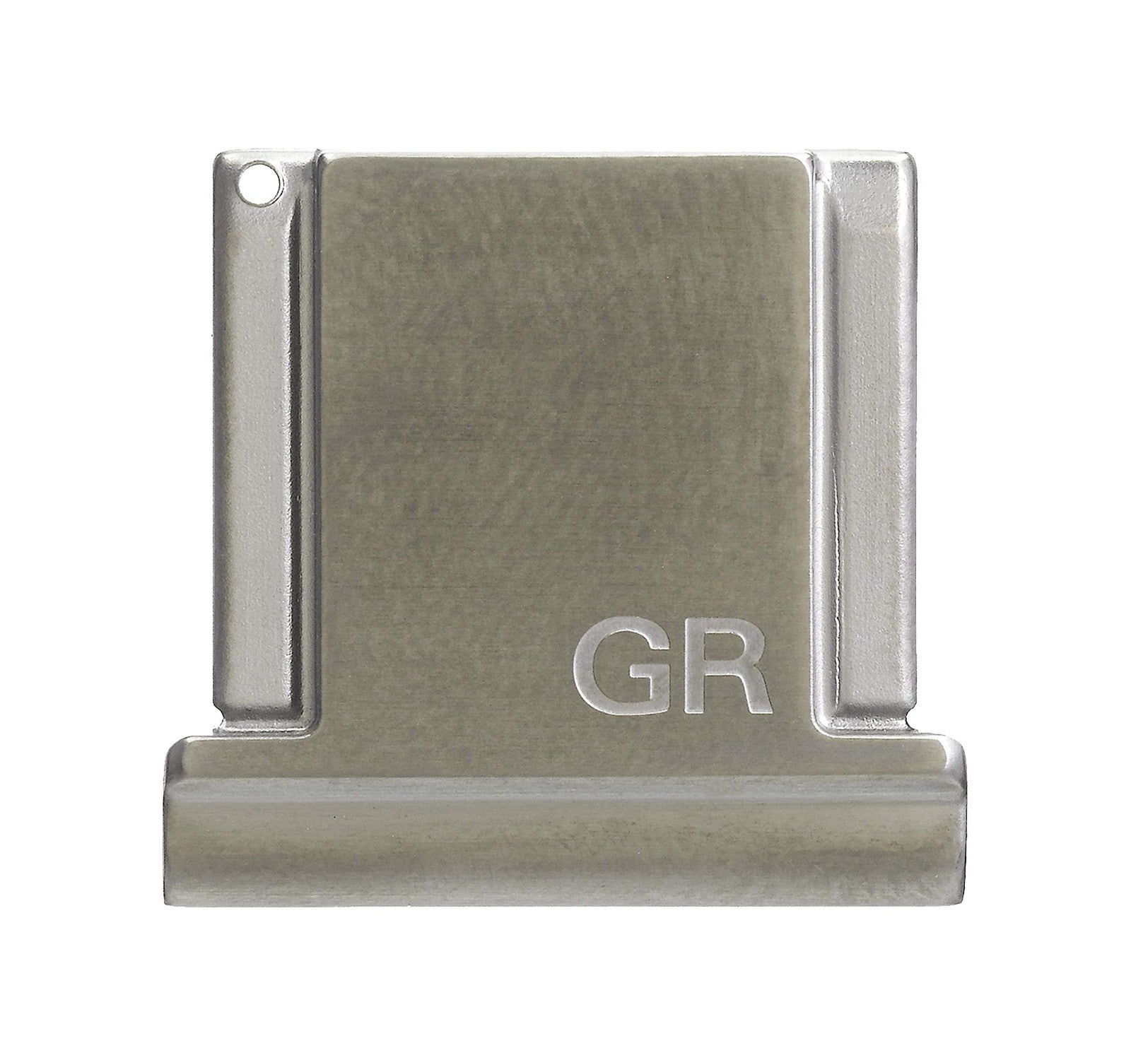 Ricoh GK-1 metal hot shoe cover for Ricoh GR III camera, protecting the hot shoe mount with a sleek metal design.