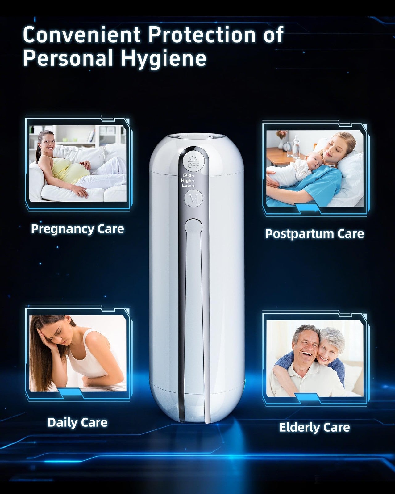 RedSack portable electric bidet for travel, rechargeable USB-C handheld device with high-pressure water spray for personal hygiene.