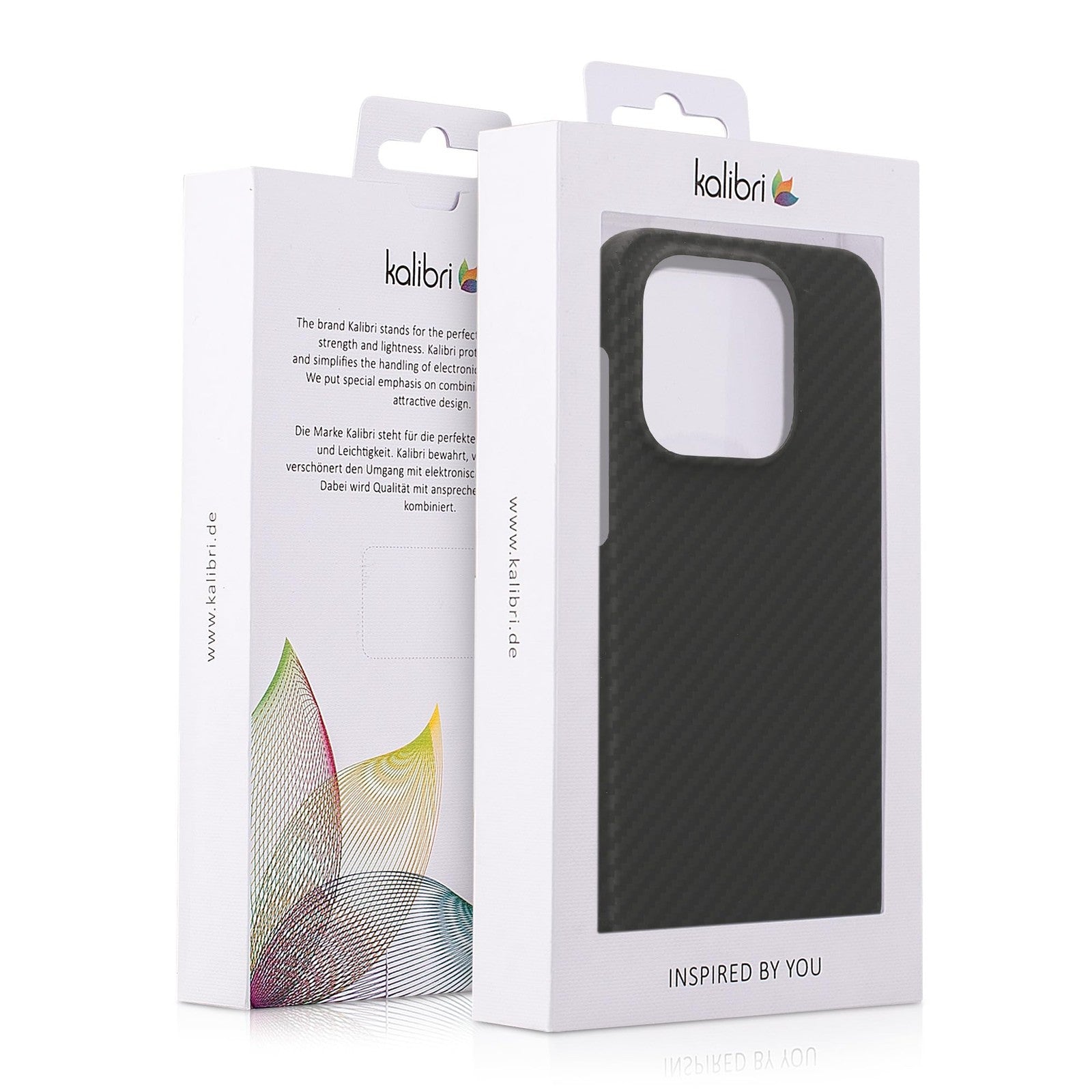 Kalibri Super Slim Aramid Fiber case for OnePlus 15 showing a sleek, durable protective cover with a textured finish.