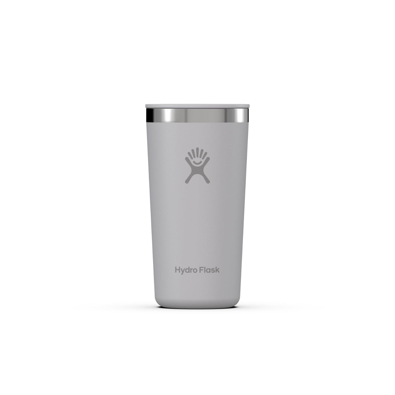 Hydro Flask All Around Tumbler 355ml (12 oz) with spill-proof press lid, stainless steel, blue color, ideal for hot and cold drinks.