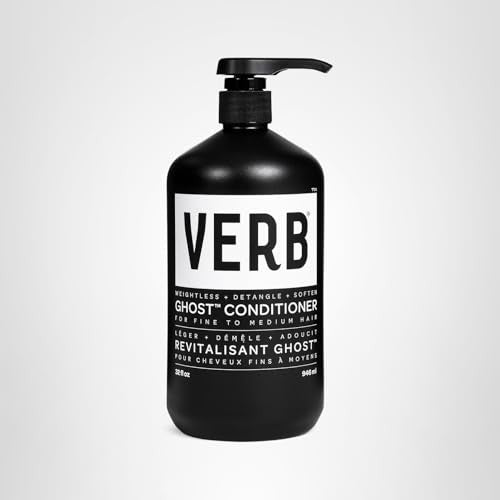 VERB Ghost Conditioner in a 32 fl oz bottle, infused with Moringa Oil, moisturizing fine hair with a lightweight, nourishing formula.