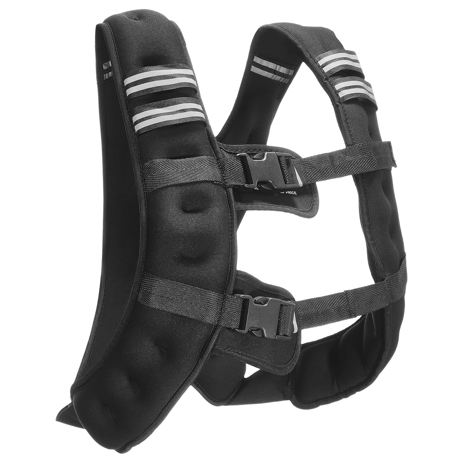 VEVOR 12 lbs weighted vest with reflective stripe and adjustable buckle, designed for fitness and strength training.