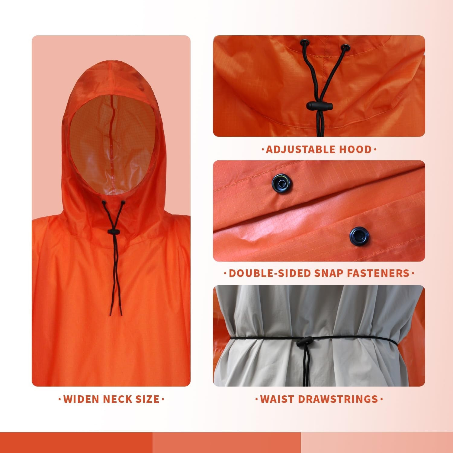 WINWAY military camouflage rain poncho, waterproof and lightweight, designed for outdoor protection in wet weather conditions.