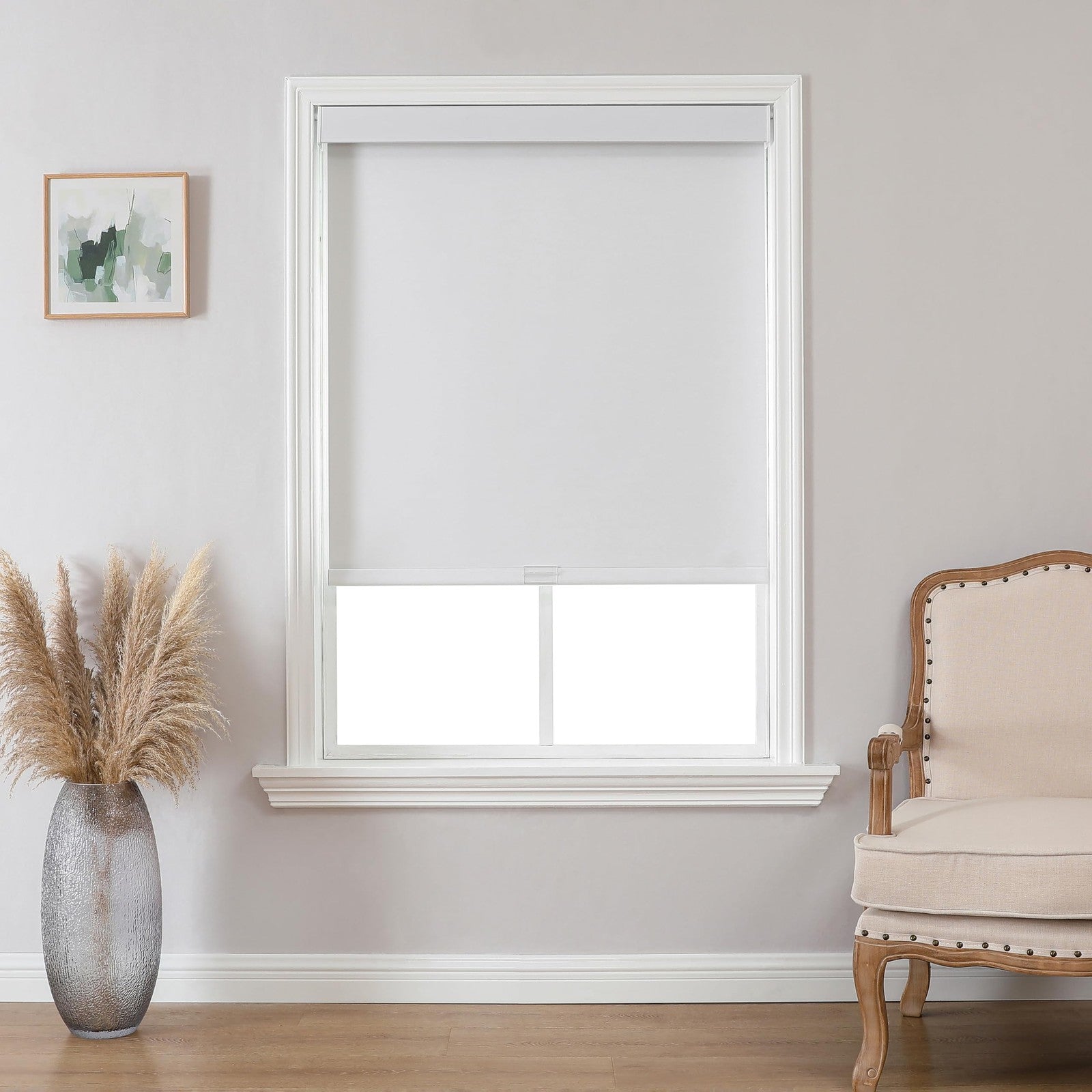 Joydeco 100% blackout roller shades for windows, cordless and free-stop design, providing complete light control and privacy.