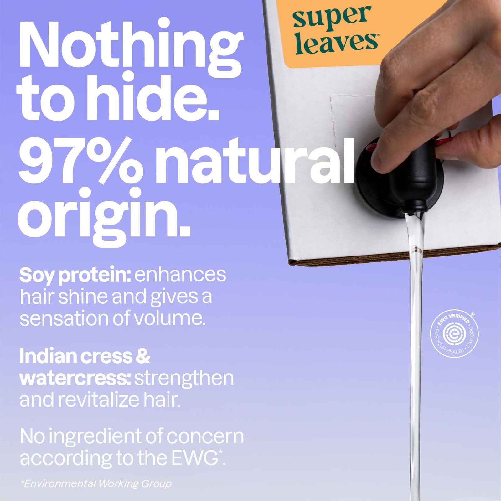 ATTITUDE Volume & Shine Shampoo for thin hair, natural formula with orange blossom scent, EWG Verified, in a pump bottle