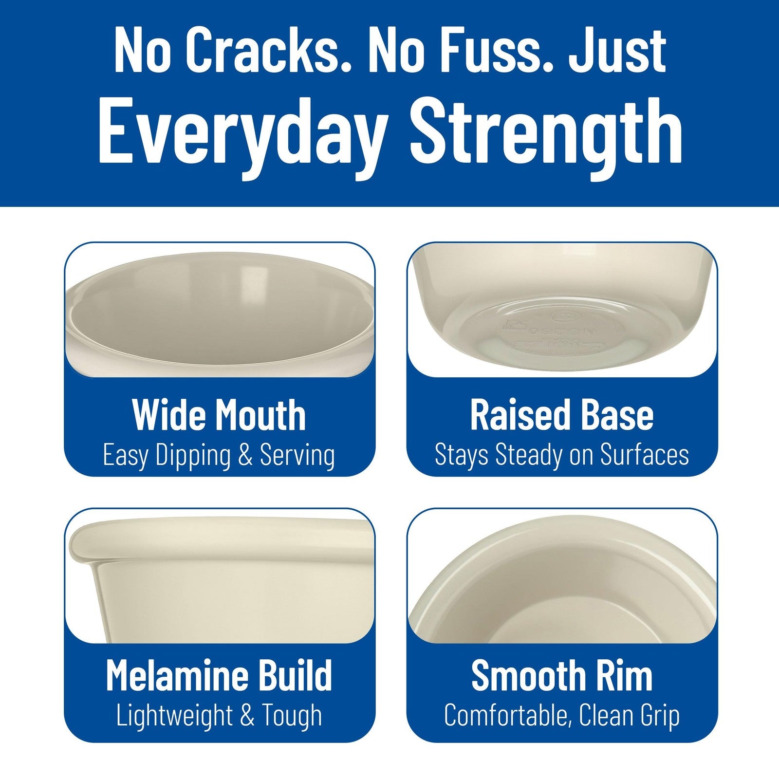 Set of Carlisle FoodService Products plastic ramekins sauce bowls for catering and kitchen use, with smooth, durable design.