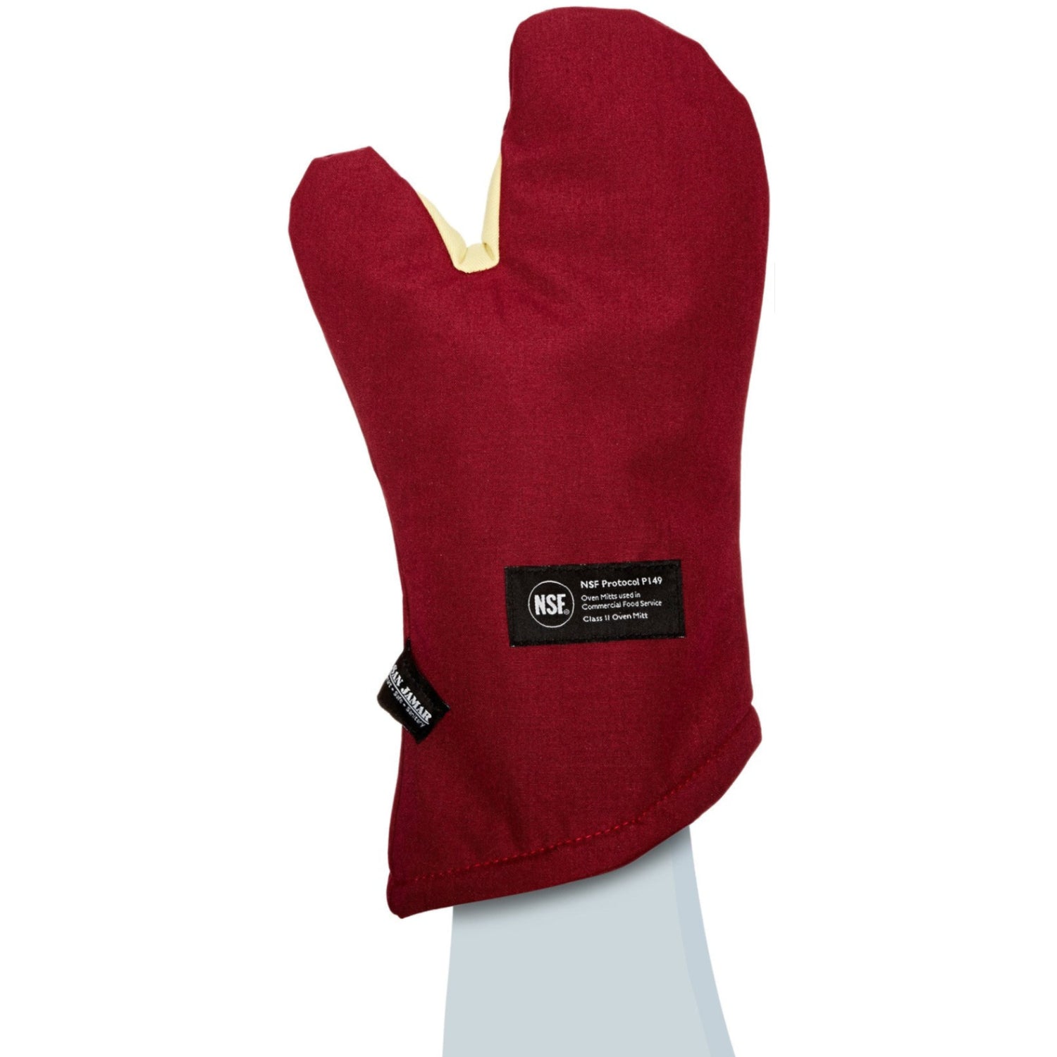 San Jamar KT0215 Cool Touch Flame conventional high-heat intermittent flame protection device showing its safety features.