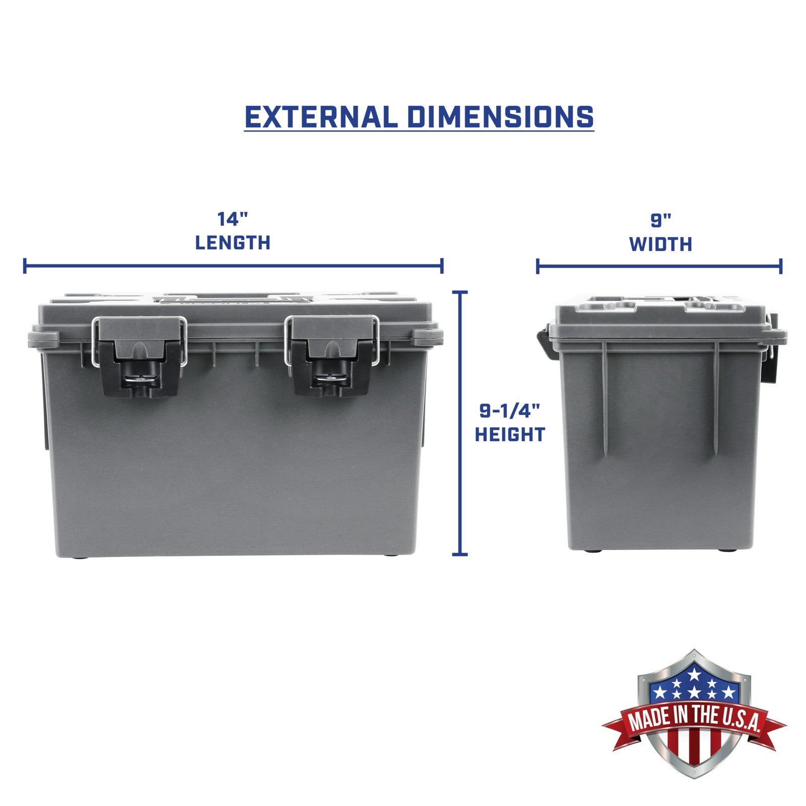 Sheffield 12775 XL stackable storage bins with lids, 2-pack, clear plastic bins for organizing and storing household or office items