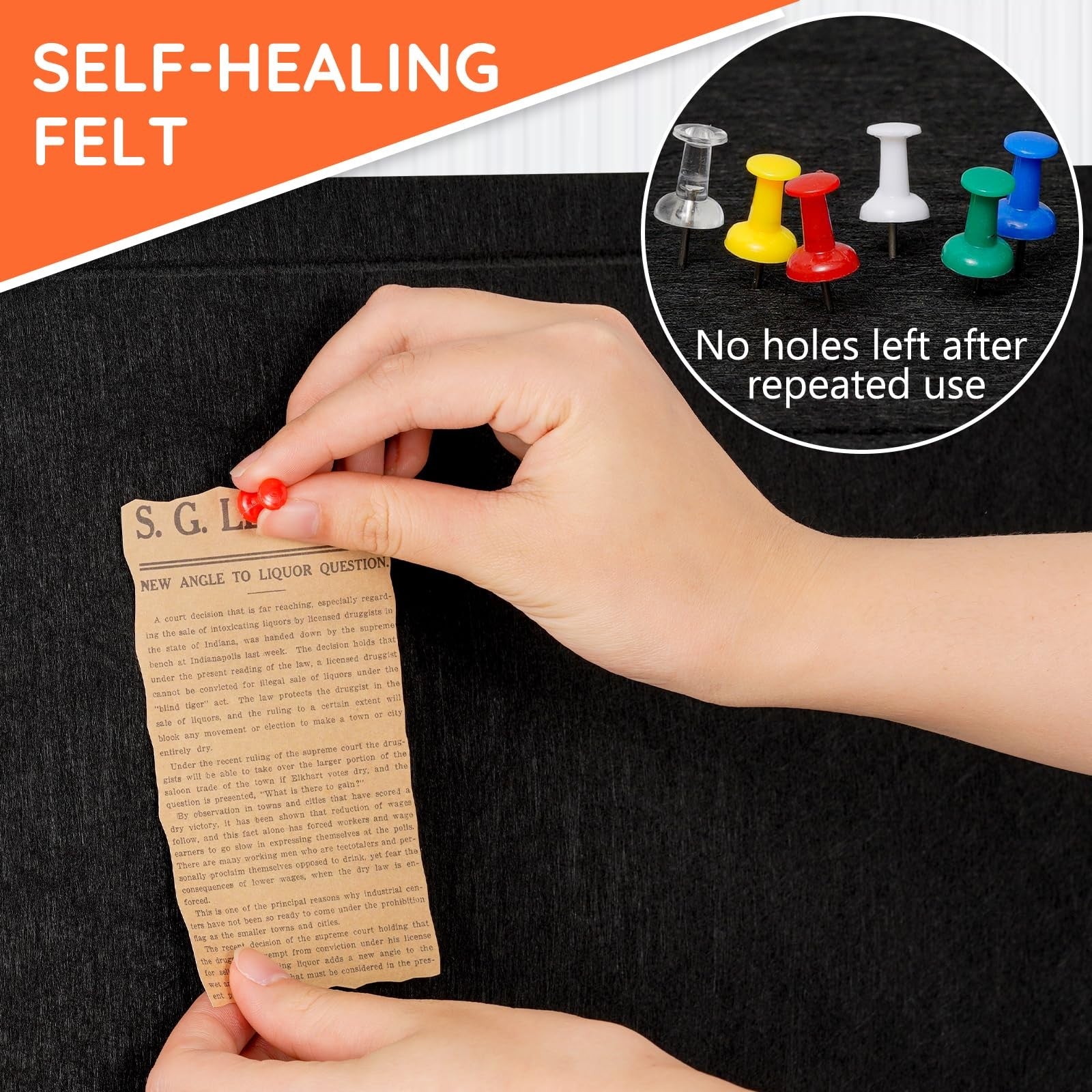 Dollar Boss large foldable bulletin board with felt cork surface, 48x36 inches, ideal for wall pinning and organization