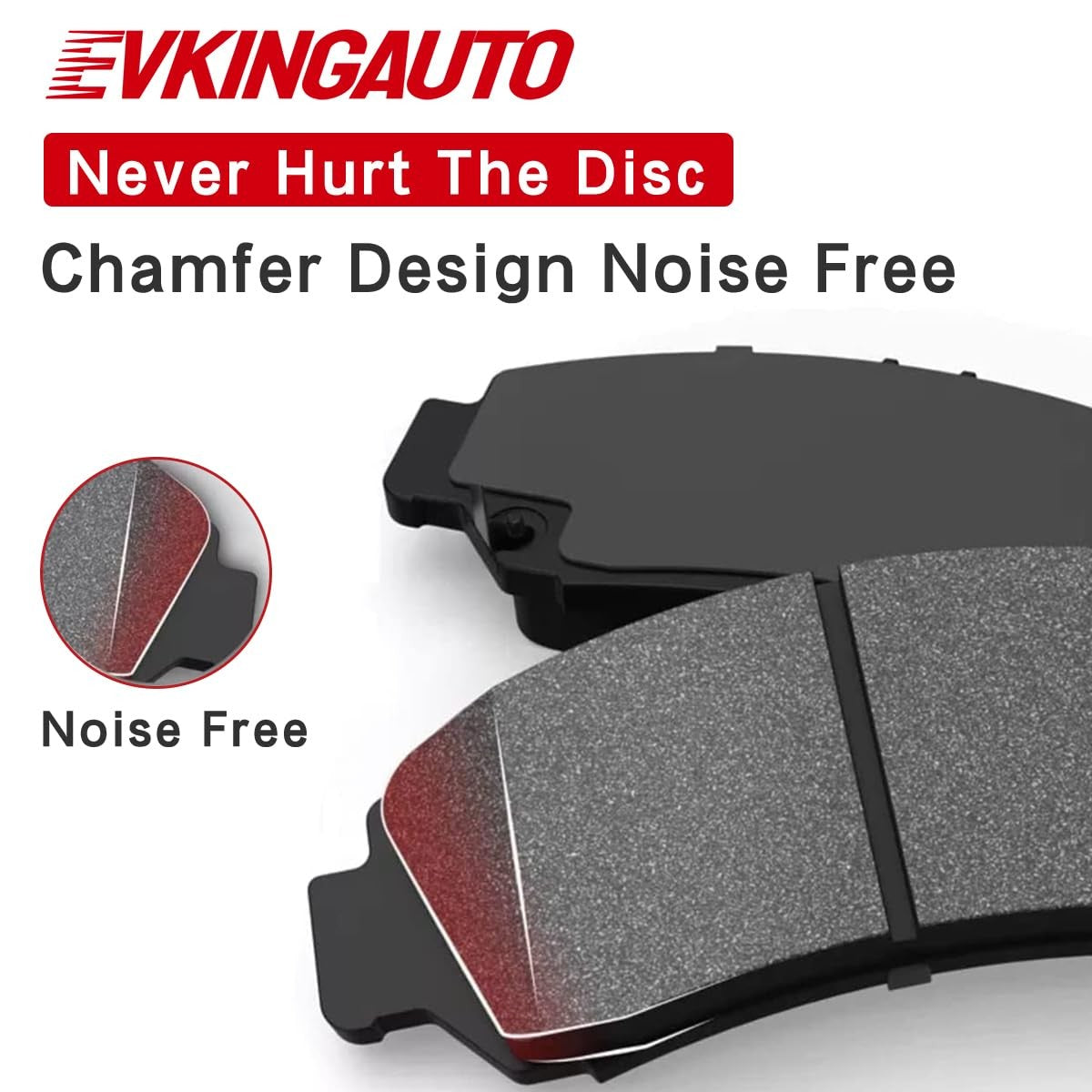 Set of 8 ceramic disc brake pads for 2002-2006 Toyota Camry by EvkingAuto, including front and rear brake pads.