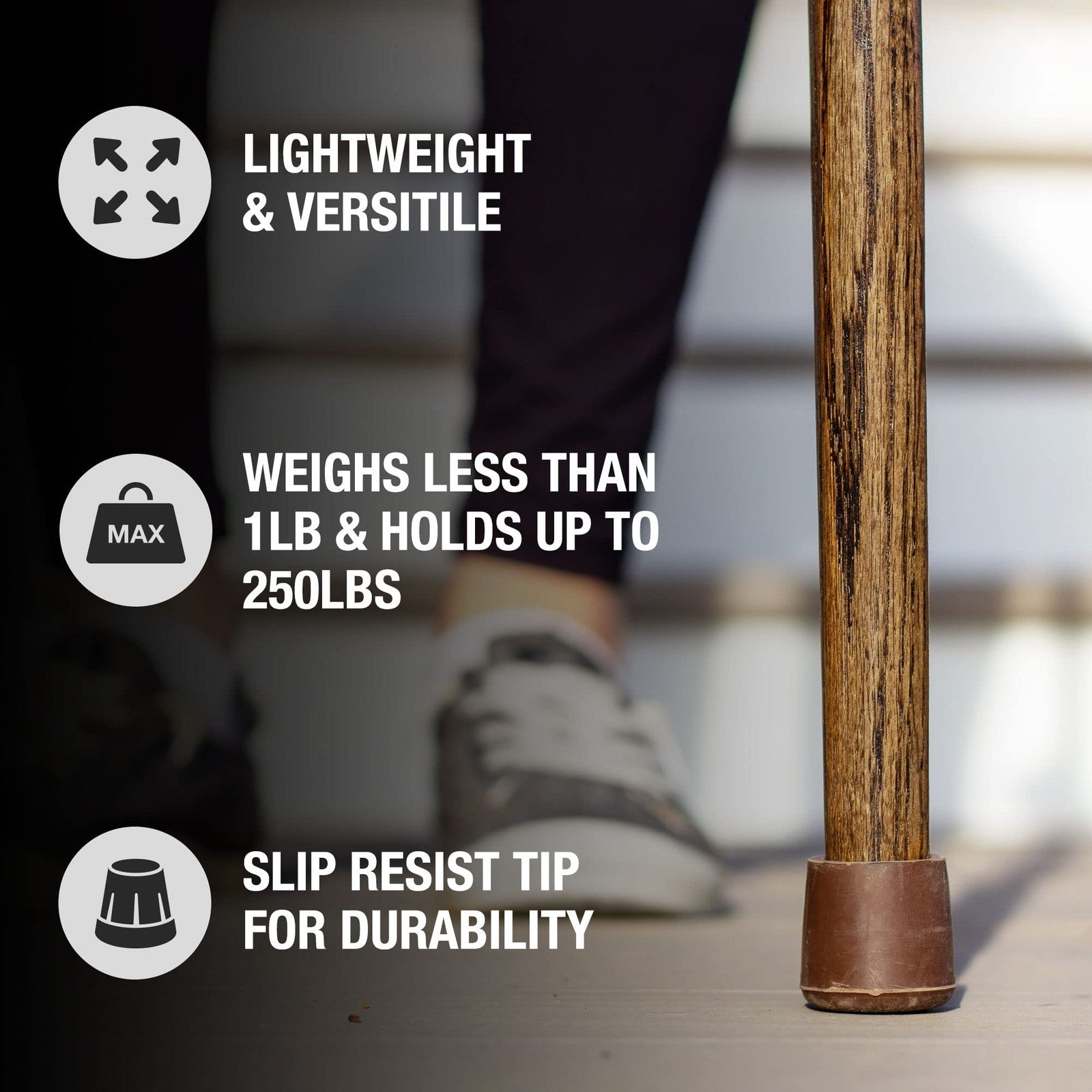 Brazos handcrafted wood walking stick with twisted oak design and ergonomic handle, unbranded outdoor hiking accessory