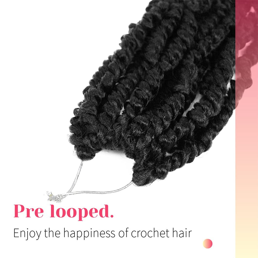 Pre-twisted Bohobabe 36-inch Passion Twist hair, 8 packs of super long, pre-looped synthetic crochet hair extensions.