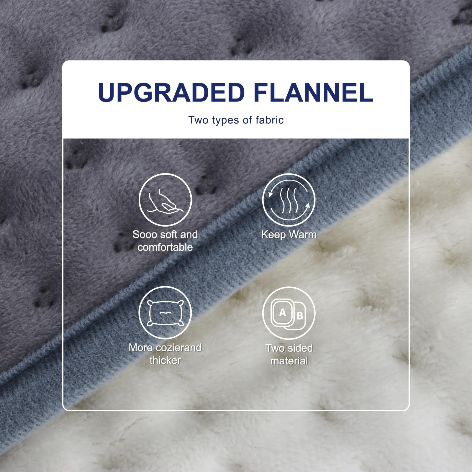Large TVMALL heating pad, 20x40 inches, electric back pain relief heat pad for cramps and muscle relaxation.