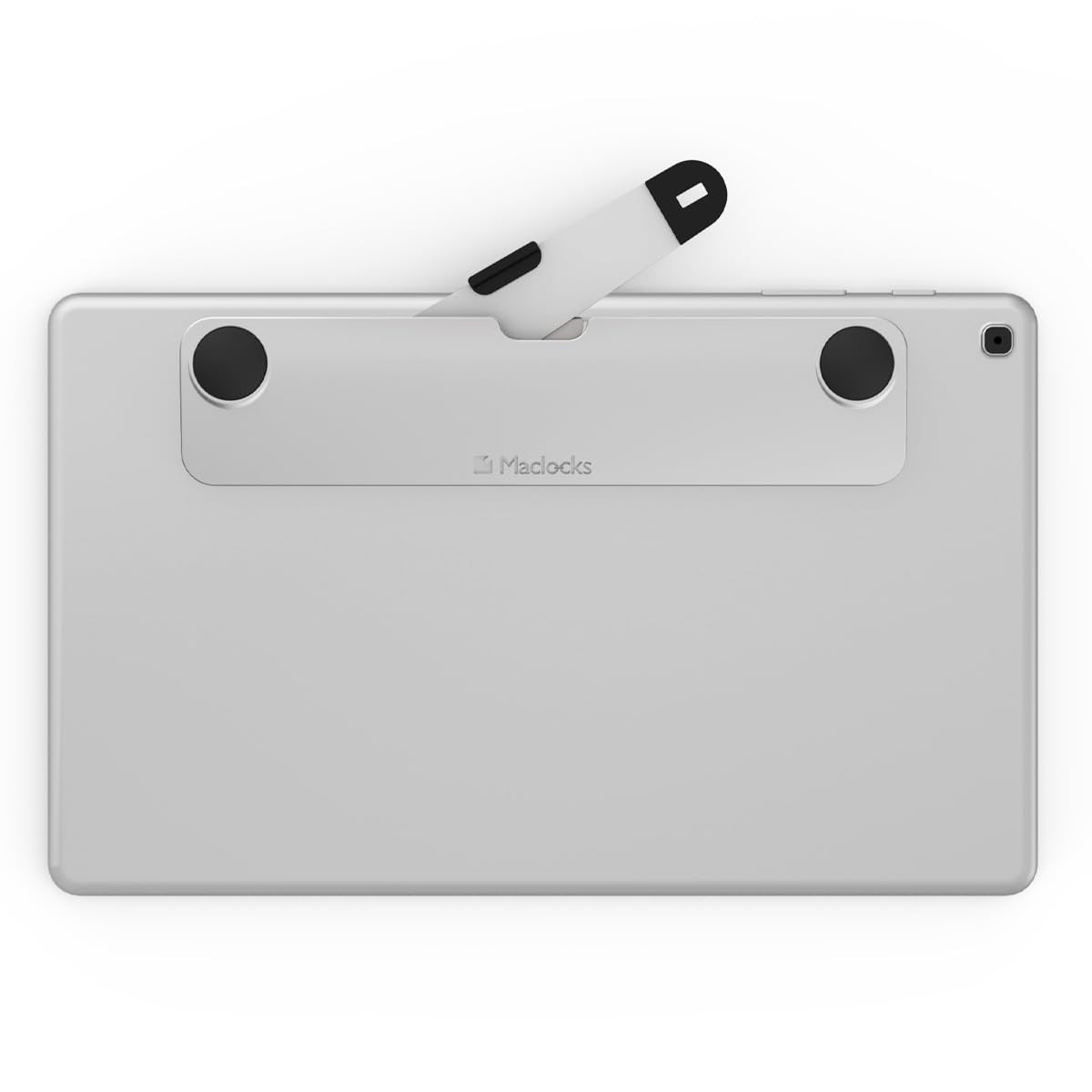 Compulocks Blade Universal Lock Slot Adapter in silver for secure device mounting and anti-theft protection.