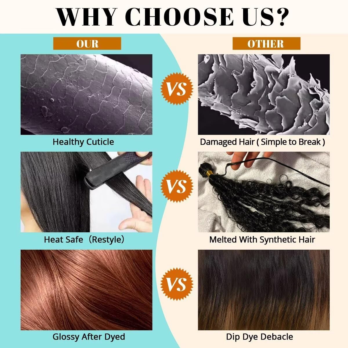 Deep wave human hair bundles in 22, 24, 26 inches, 12A quality, from Cuzuzu, featuring natural, curly 100% human hair.
