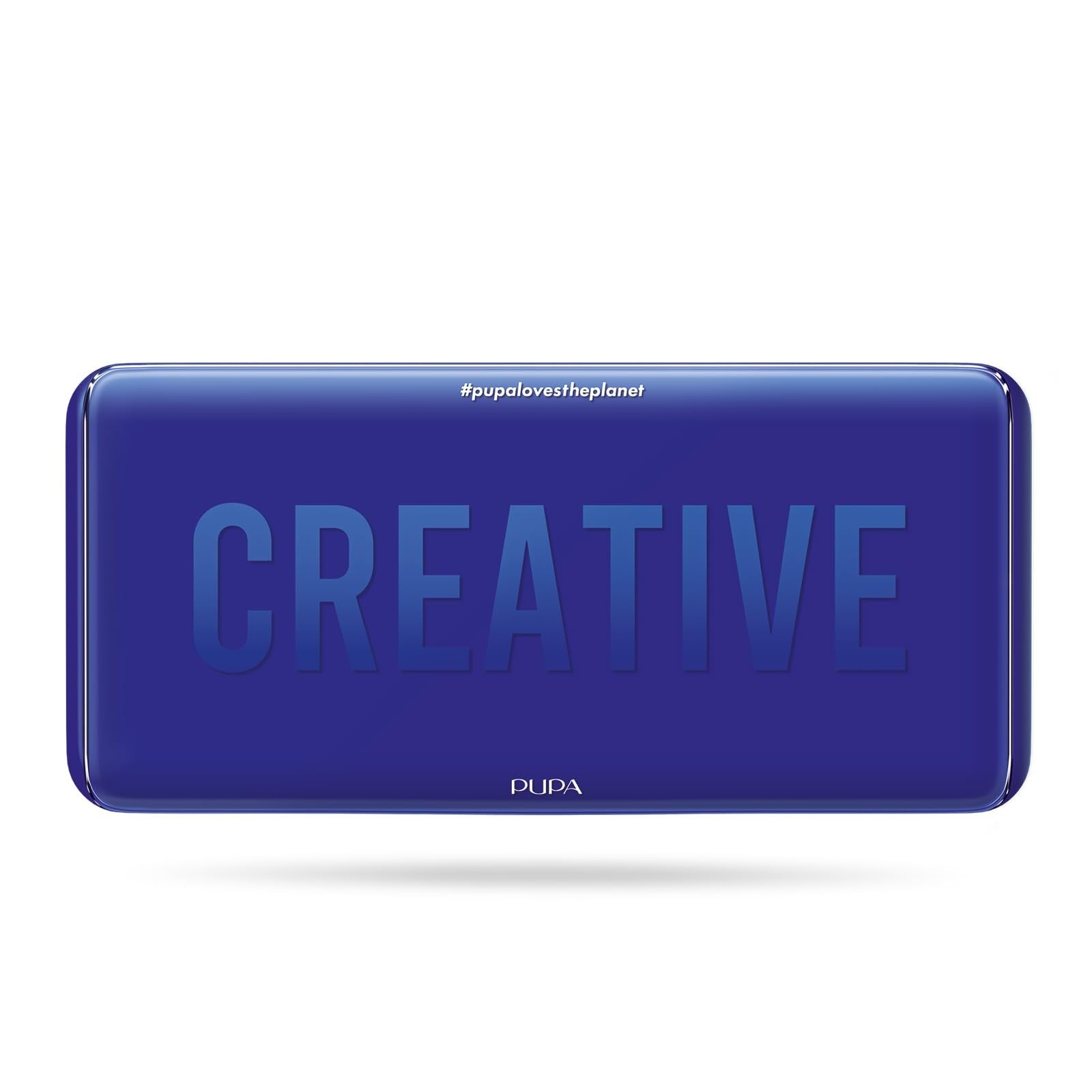 Pupa Milano Make-Up Palette L 005 Blue with 18 matte and shimmer eyeshadow and blush shades, featuring blue, pink, and neutral tones.
