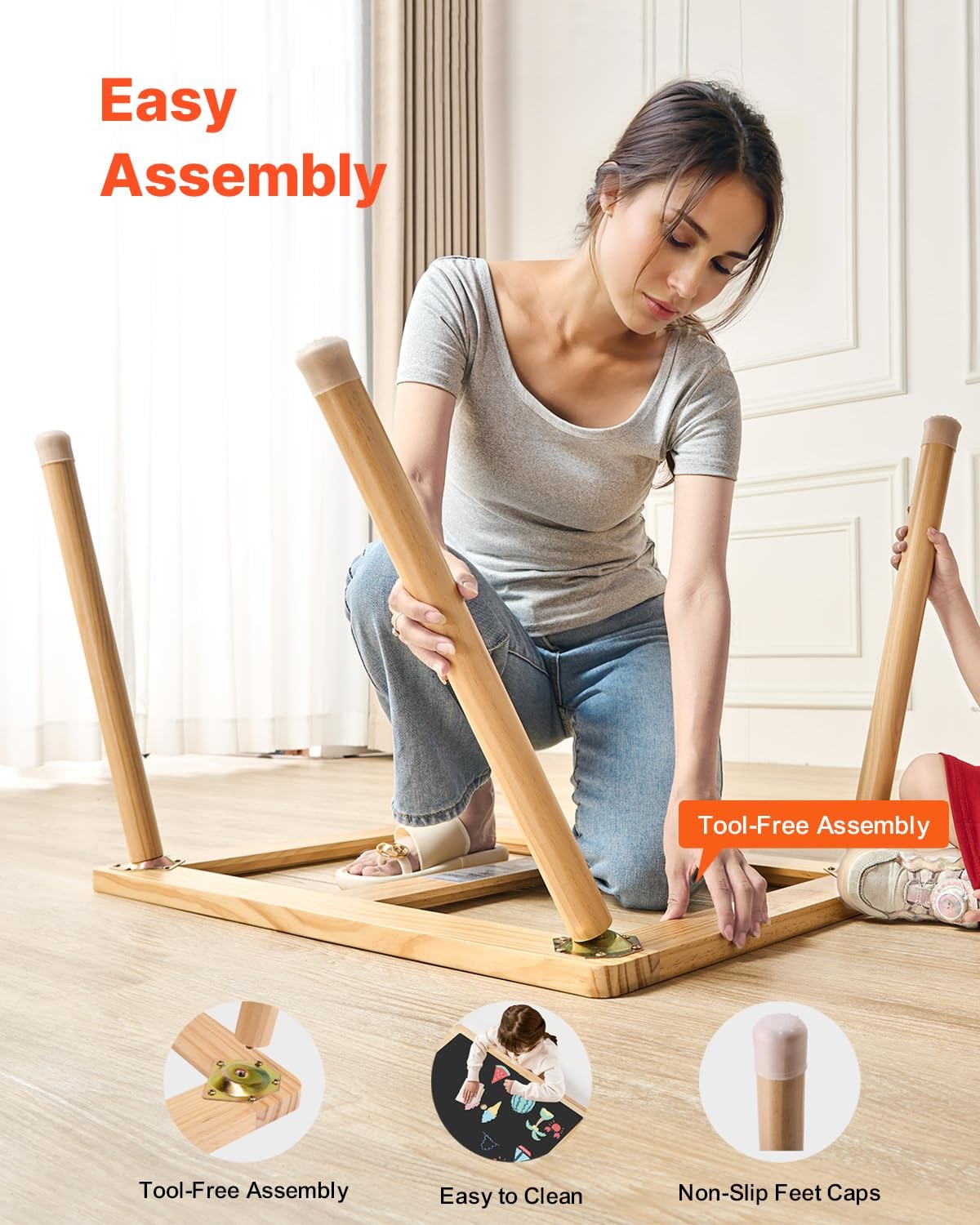 Vevor sensory table for kids, toddler activity desk with colorful compartments for hands-on sensory play and learning.