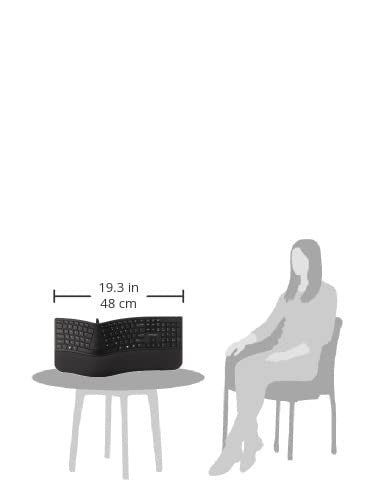 Kensington Pro Fit ergonomic wired keyboard in black with a full-length key layout and adjustable wrist rest for comfortable typing