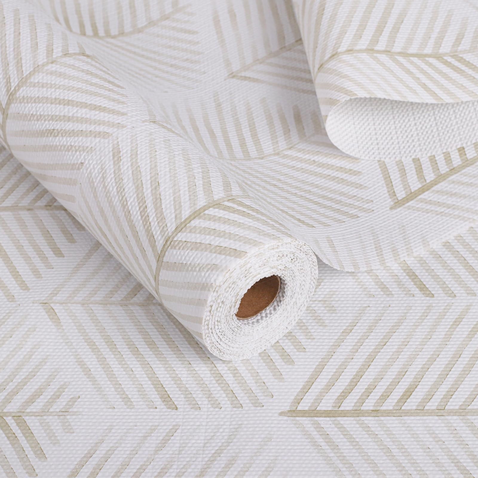 Xupingjiti drawer and shelf liner for kitchen cabinets, cupboards, desks, and pantry, showing textured anti-slip surface.