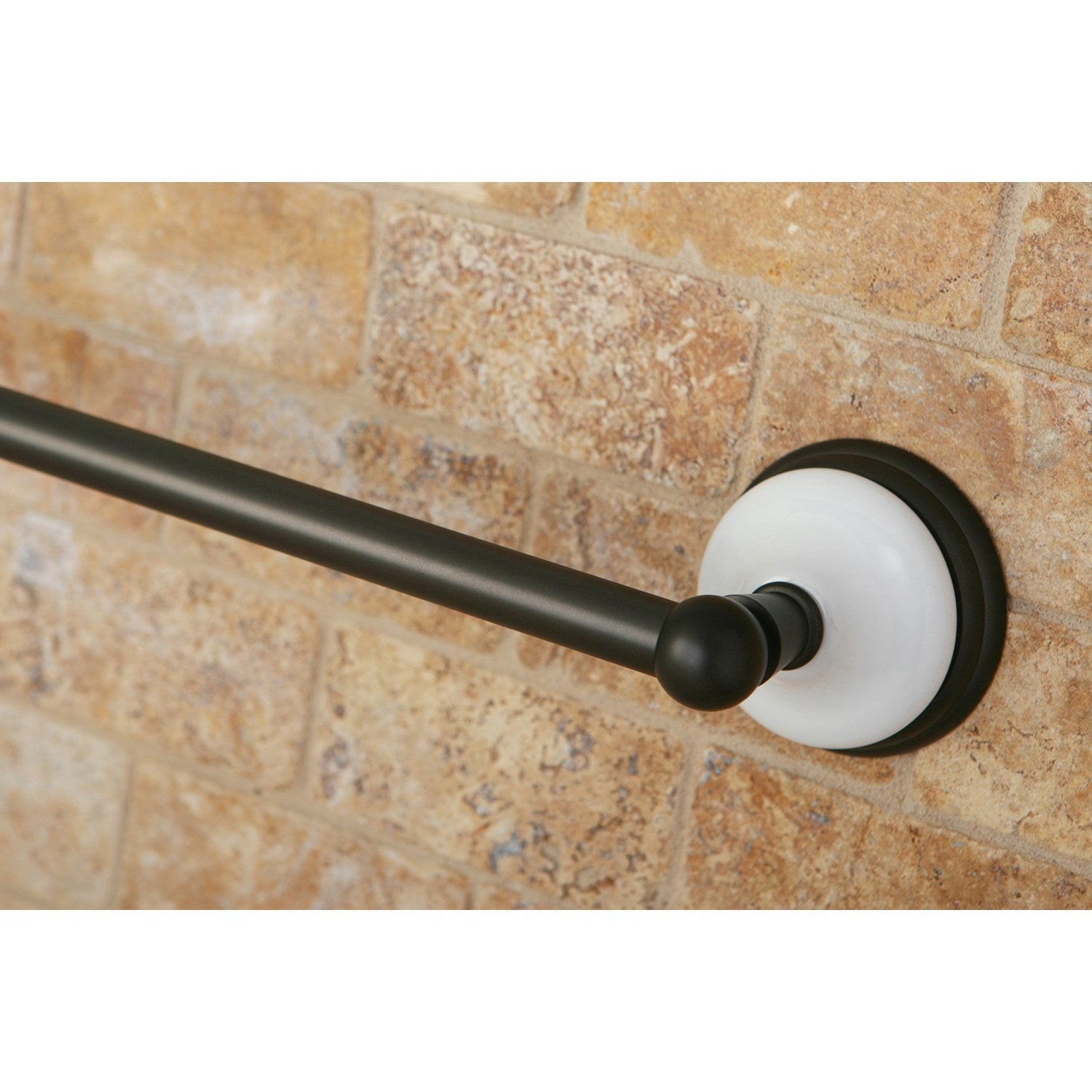 Kingston Brass Victorian 24-inch towel bar in oil rubbed bronze finish, featuring a classic Victorian design and wall mounting.