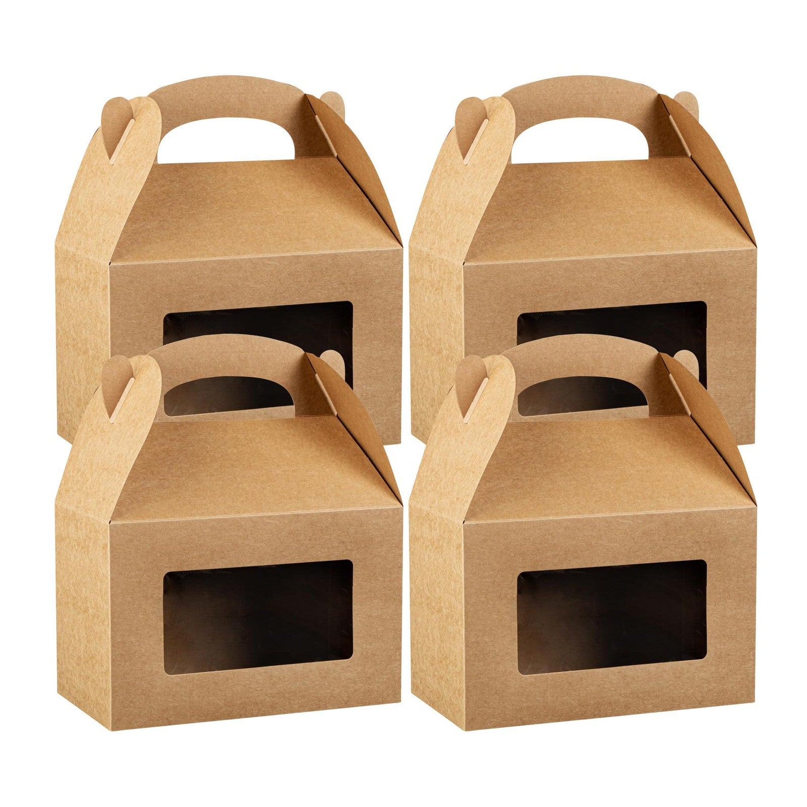 Bio Tek gable boxes by Restaurantware, 8.5 x 4.8 x 5.5 inches, ideal for party favors and gift packaging.
