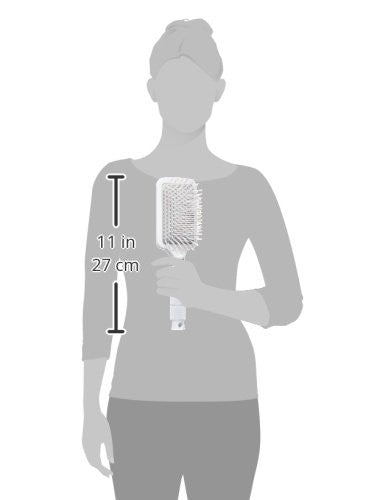 T3 Smooth Paddle Brush with cushioned body and wide flat base for gentle styling and smooth hair finish.