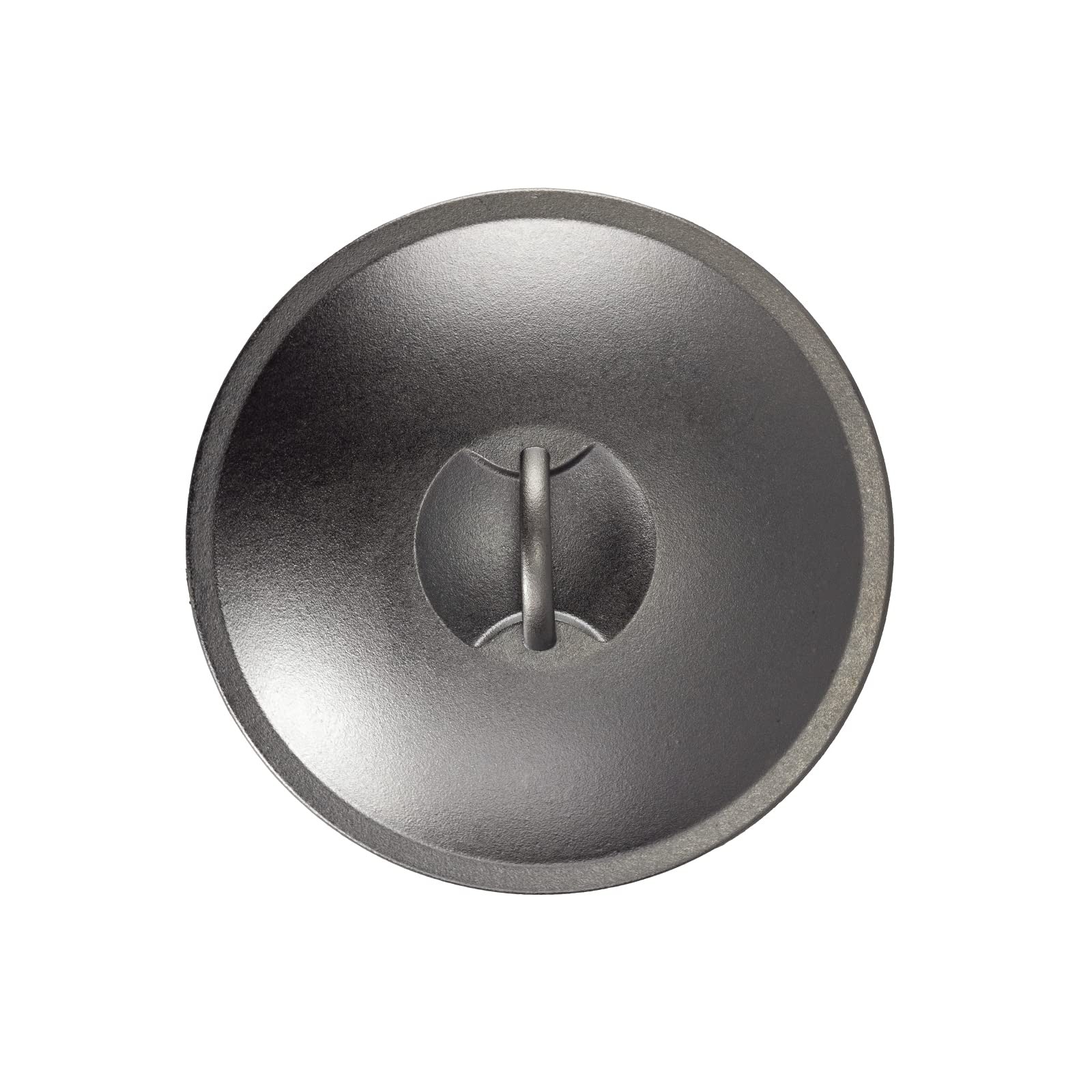 Lodge BOLD pre-seasoned cast iron lid for skillet and grill, showing a sturdy cast iron lid with handle and smooth black finish.
