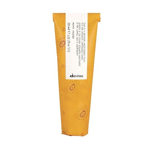 Davines This is a Relaxing Moisturizing Fluid for heat protection and frizz control, shown in a sleek bottle with a pump dispenser.