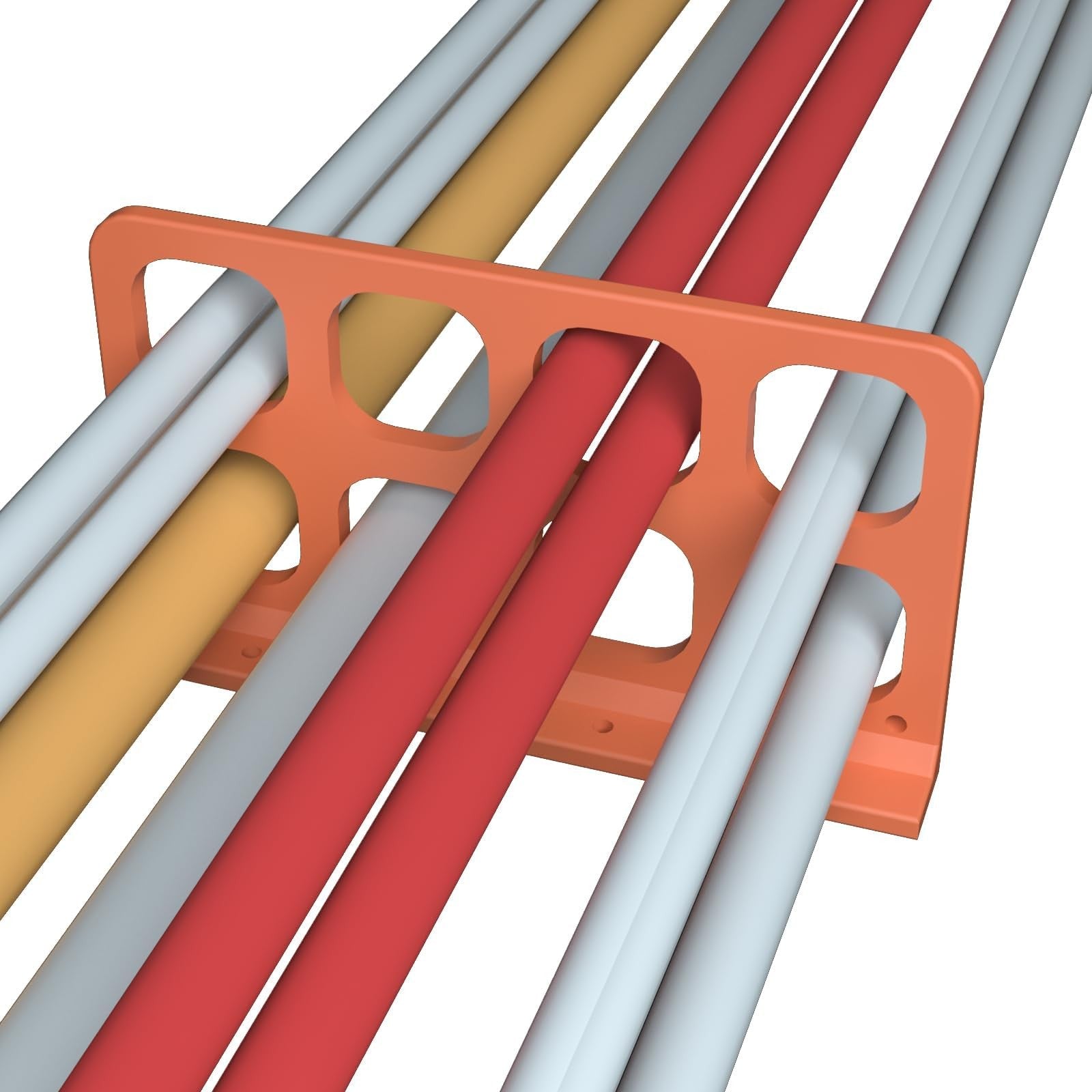 LCGAOYA 40PCS cable chase wire brackets for cable management, supporting organized wiring in a durable cable support box.