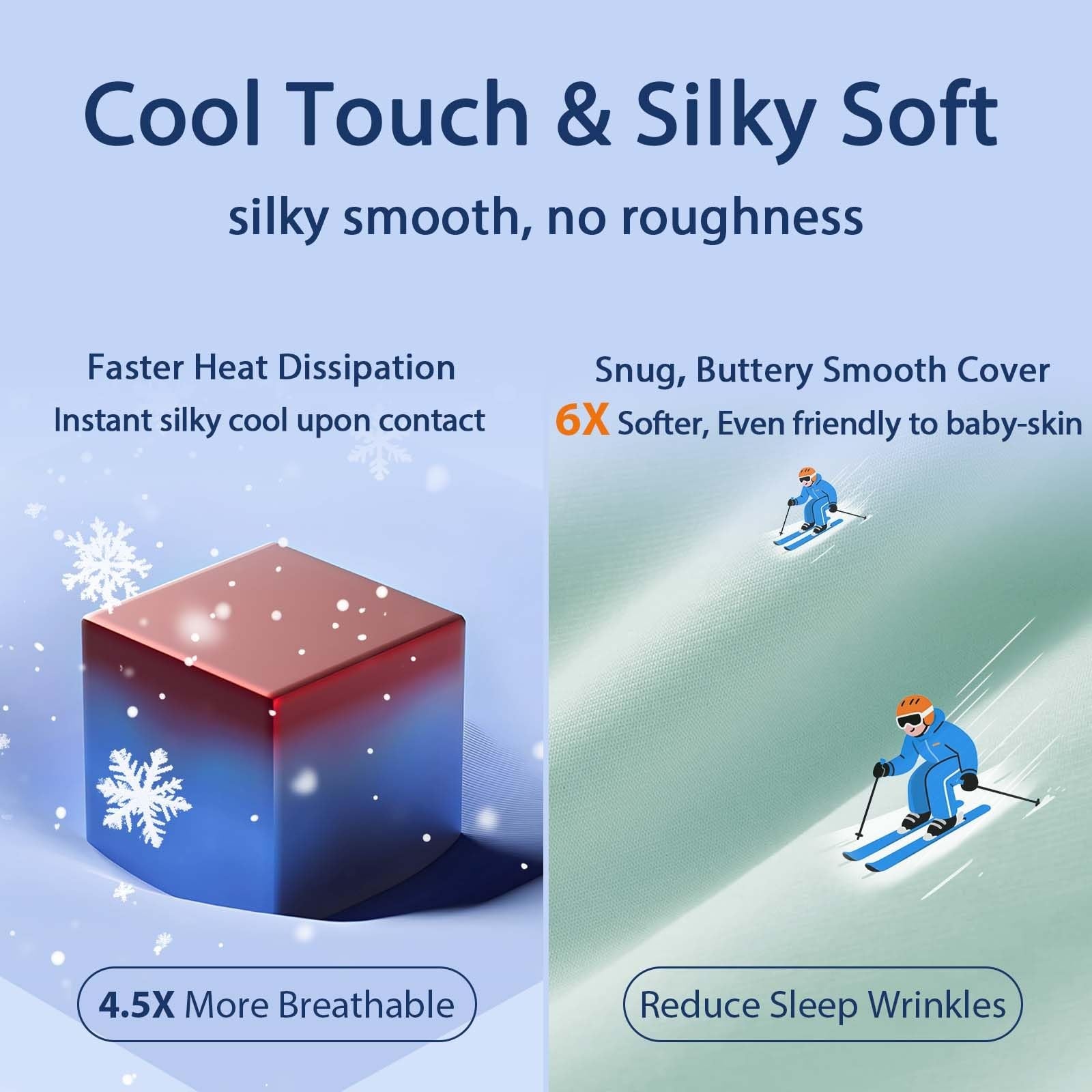 Set of two MEELUS king size pillows with silky soft fabric, plush down alternative fill, and luxury hotel-style comfort.