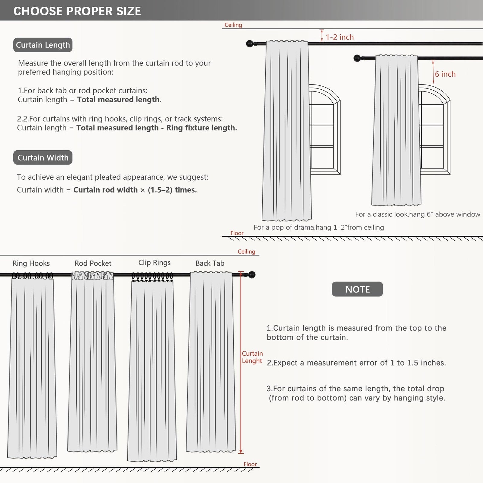 BSfullts Blackout Curtains, 102-inch linen thermal insulated room darkening curtains with noise reduction for bedroom and living room.