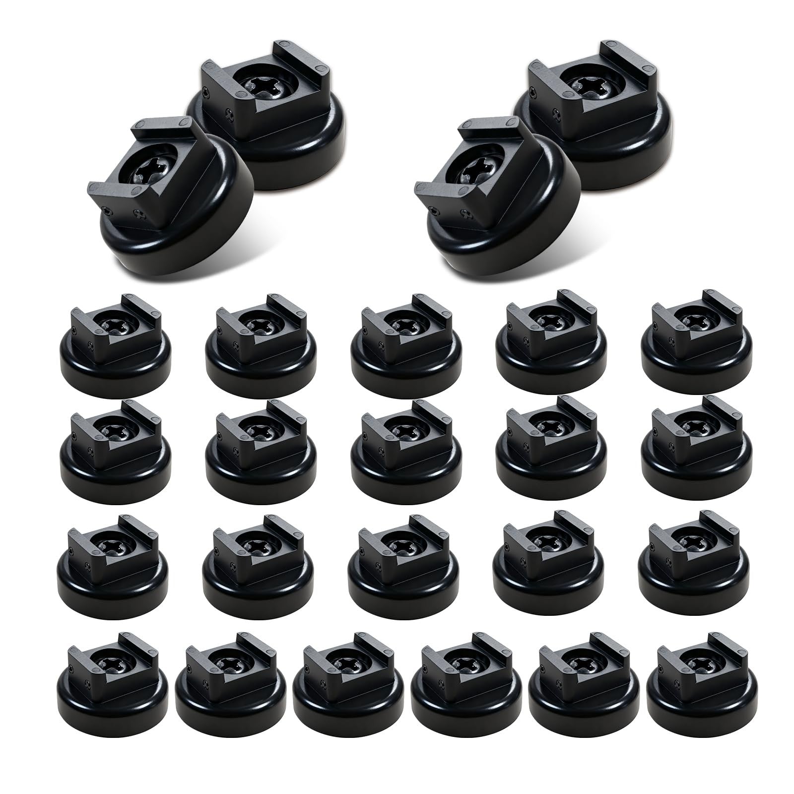 Heavy-duty magnetic cable zip tie base by dcvbny, designed for vertical tension and multipurpose wire management.