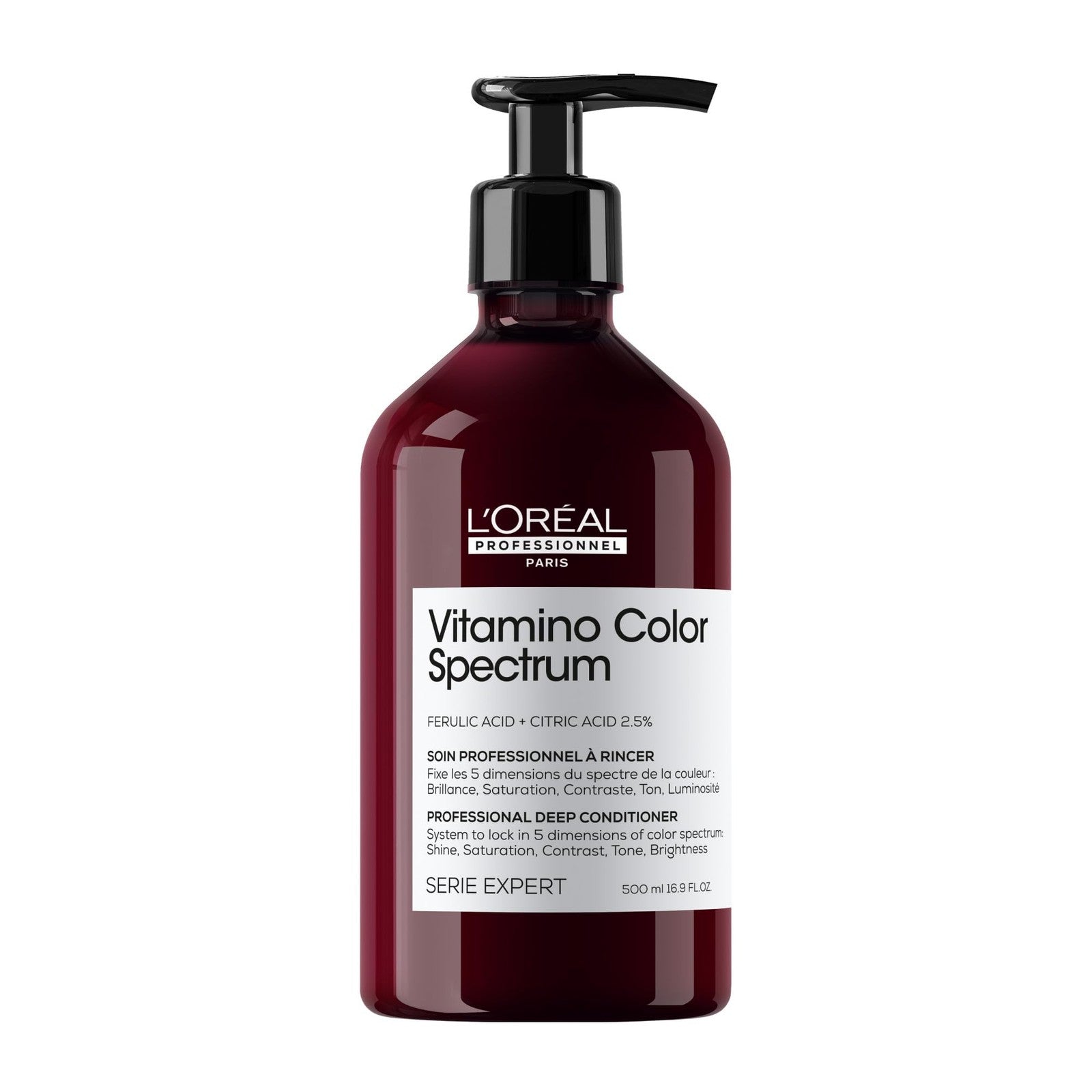 L'Oréal Professionnel Paris Vitamino Color Spectrum Deep Conditioner for maintaining vibrant, healthy colored hair.