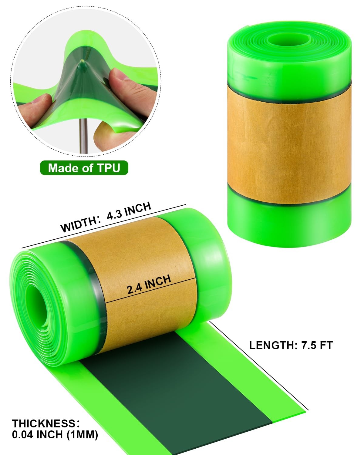 Julai Fat Tire Bike Bicycle Tube with self-adhesive puncture protector, designed to prevent flats on fat tire bicycles.